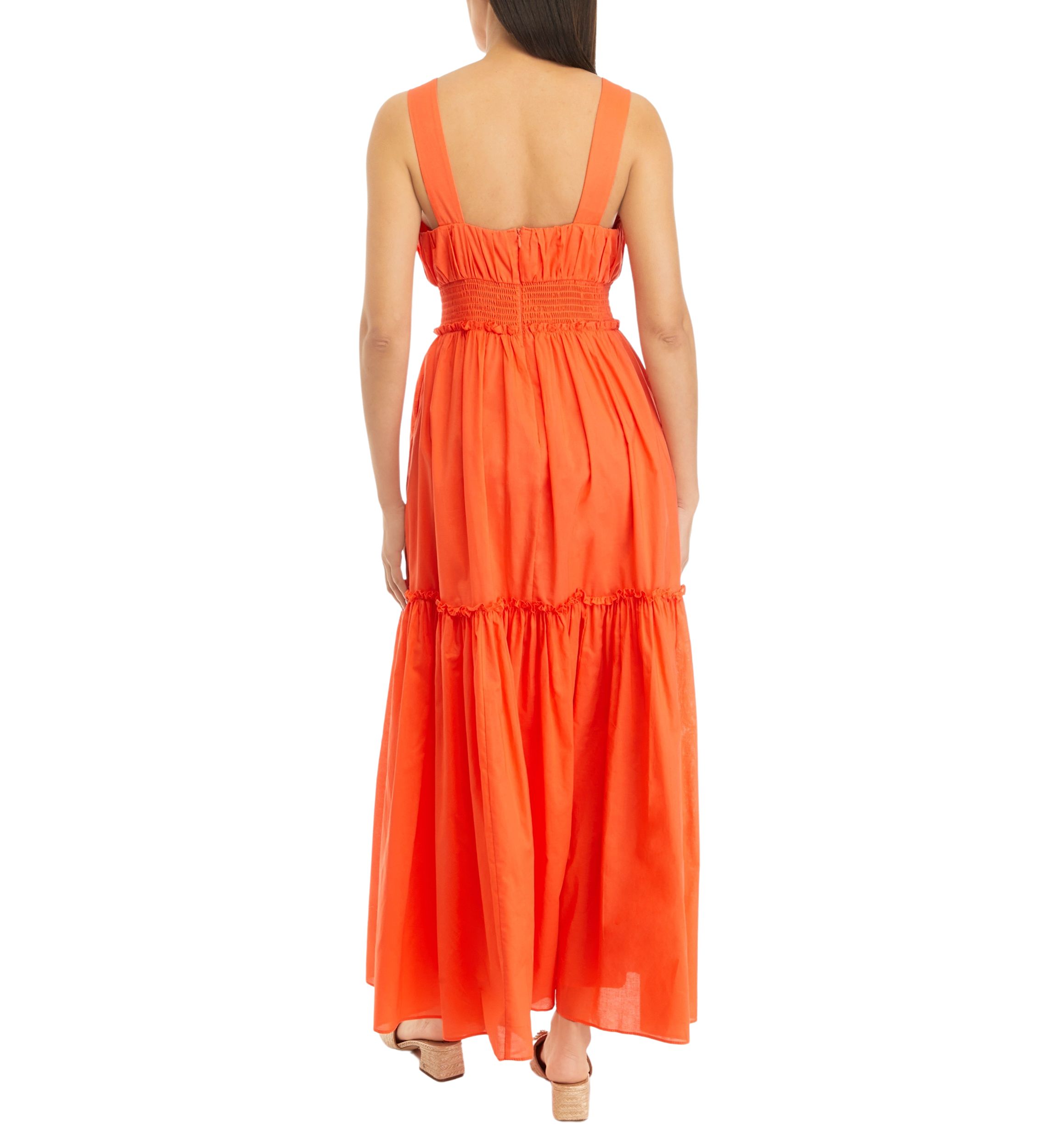 Womens Sleeveless Square Neck Maxi Dress