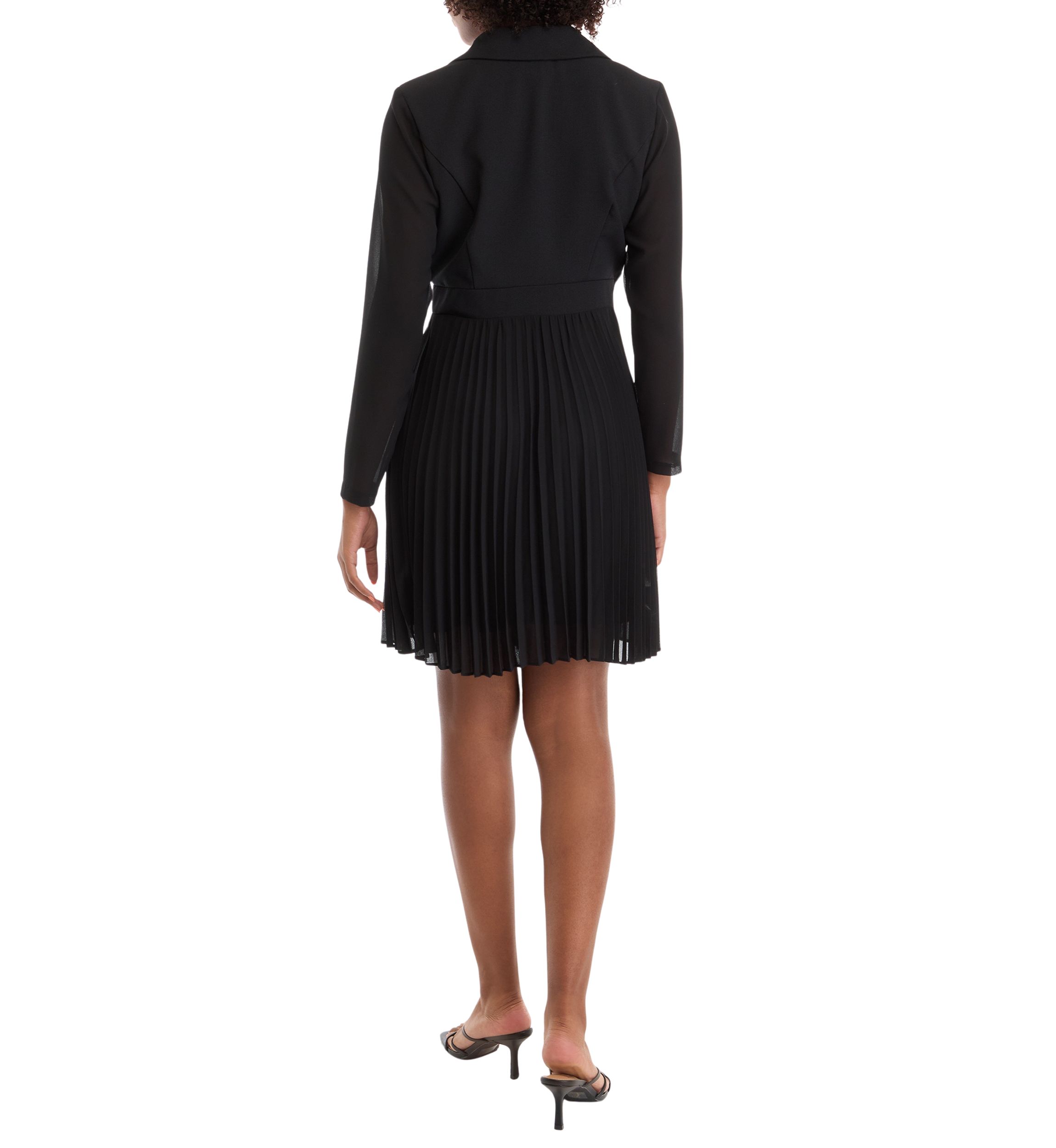 Womens Side Pleating Blazer Dress