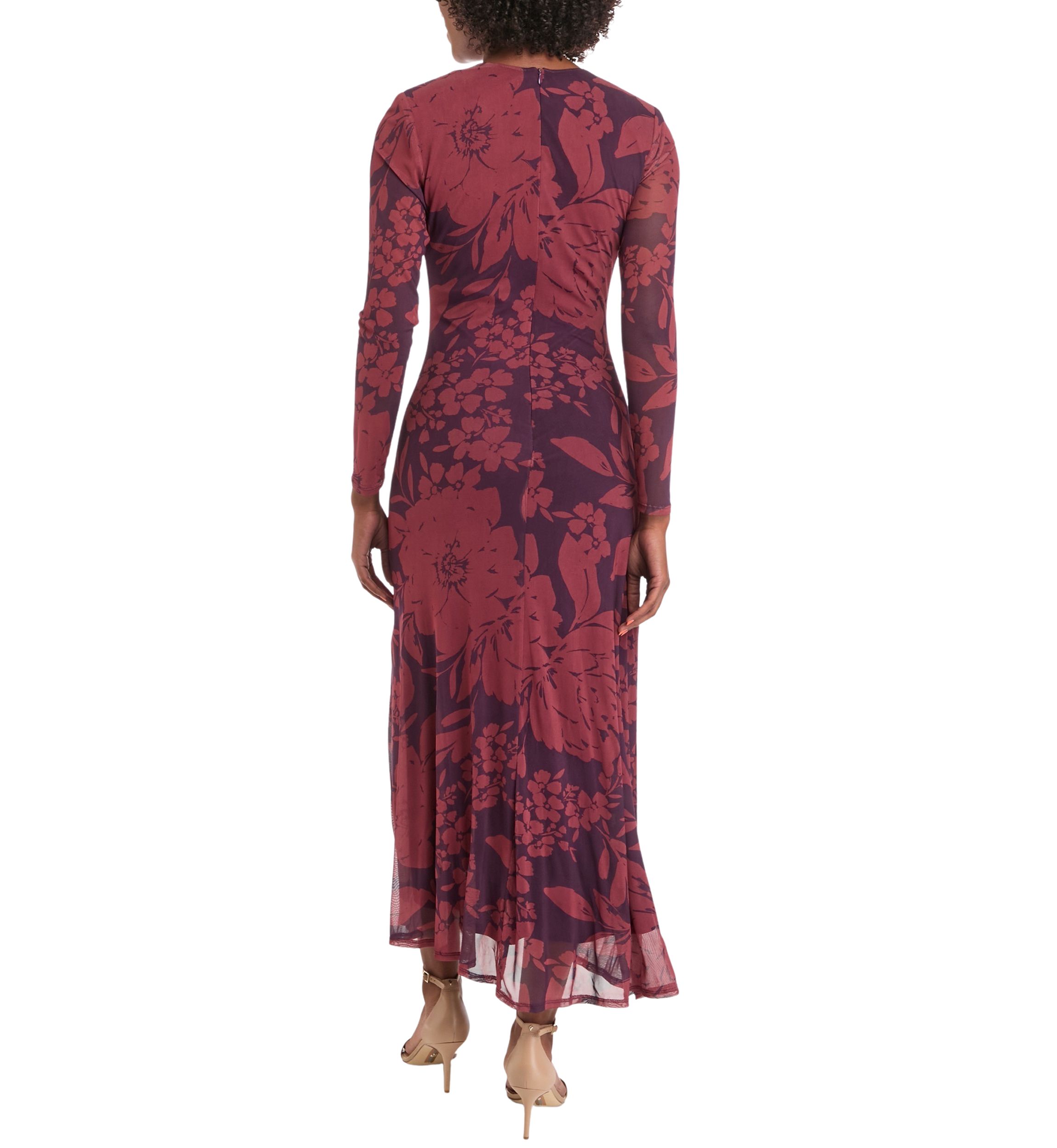 Womens High Neck Asymmetrical Ruched Dress