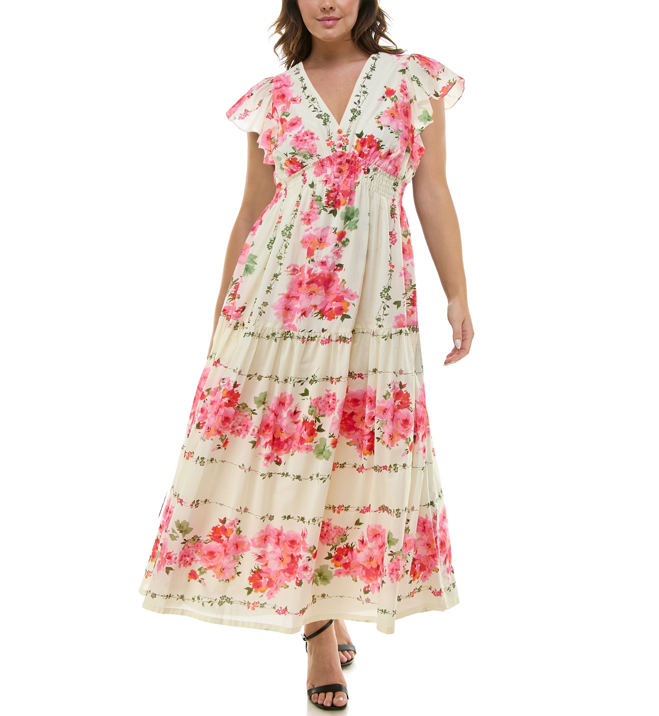fit and flare floral maxi dress Fit and flare maxi floral dresses 5548  Xiaolizi