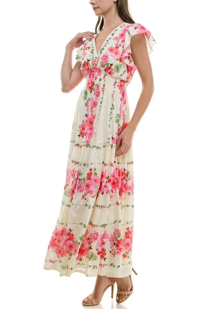 slim fit dress slacks Buy Women's Fit and Flared Floral Dress Online in India