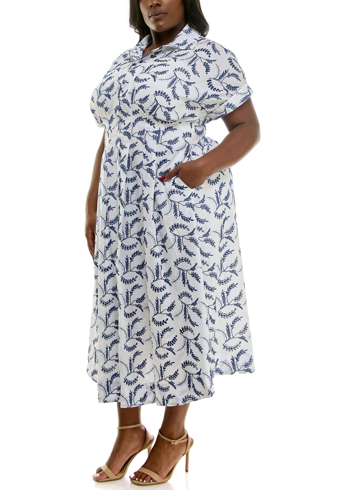 Plus Size Dolman Sleeve Shirtdress