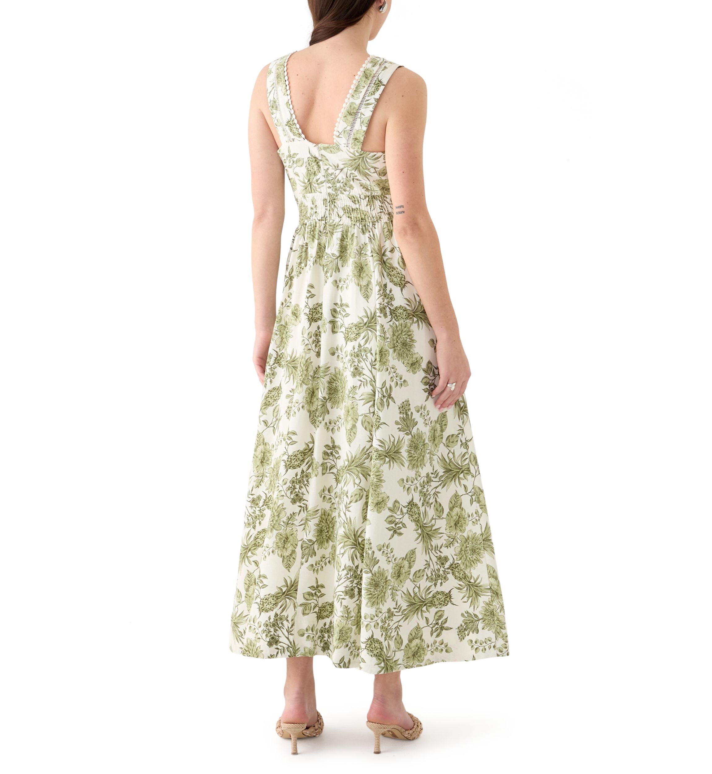 Womens V Neck Empire Waist Dress
