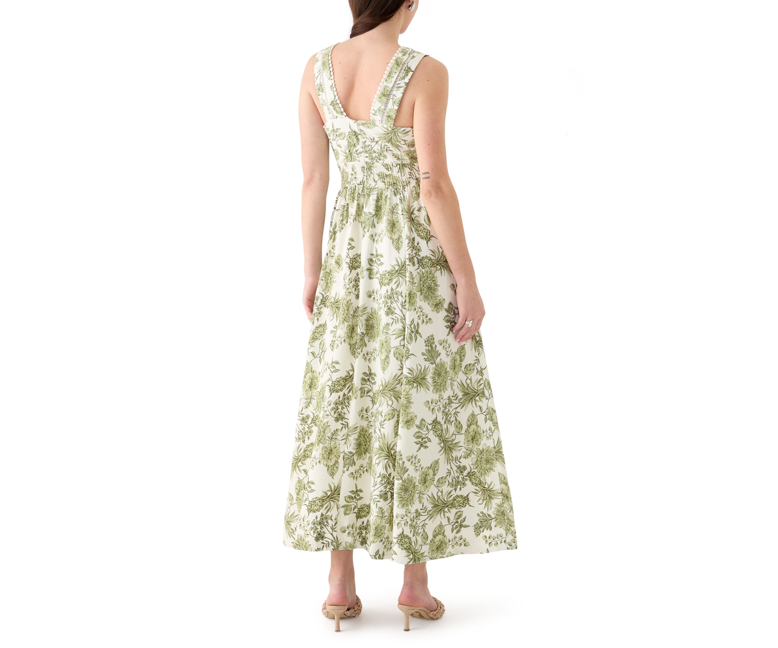 Womens V Neck Empire Waist Dress