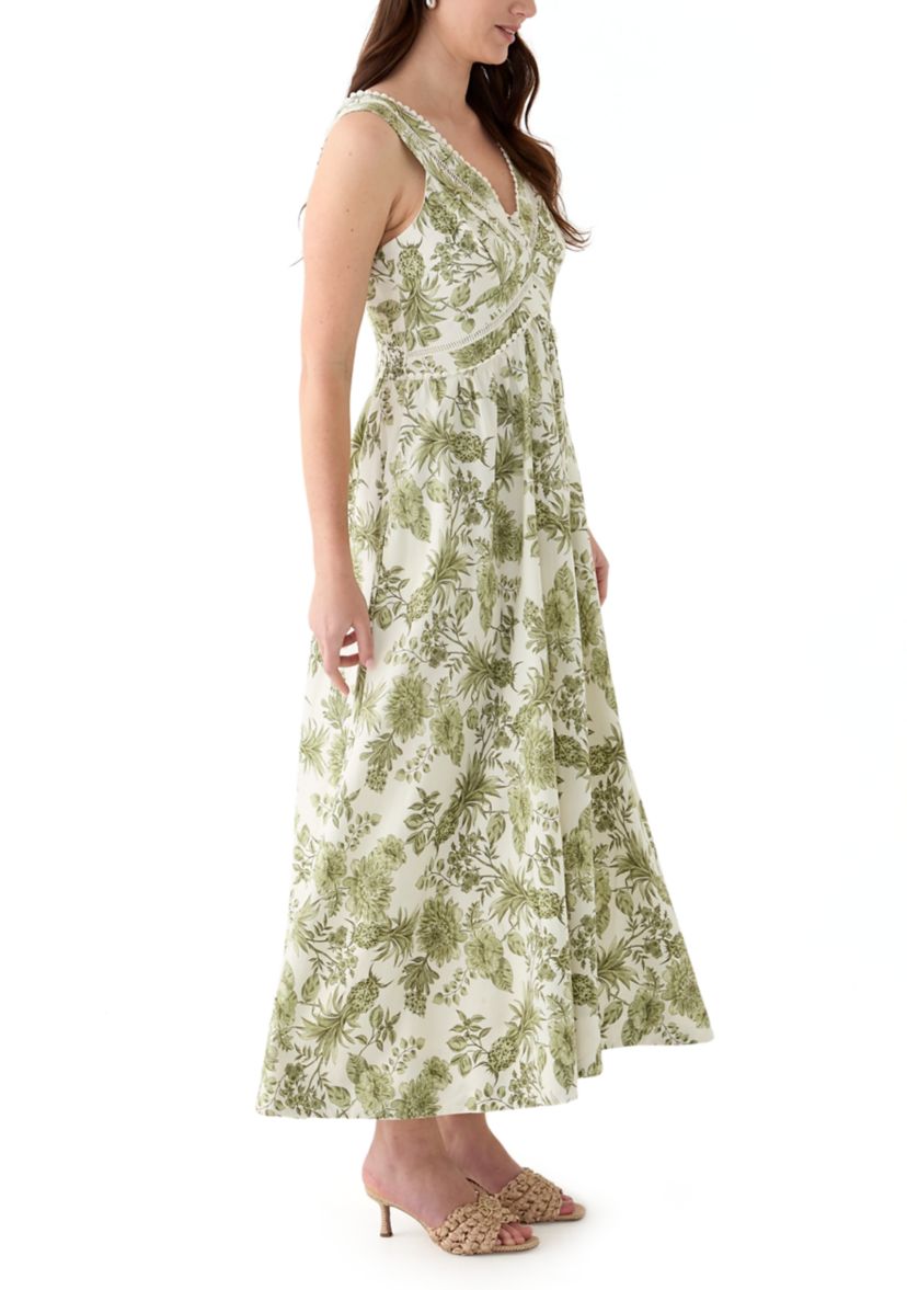 Womens V Neck Empire Waist Dress