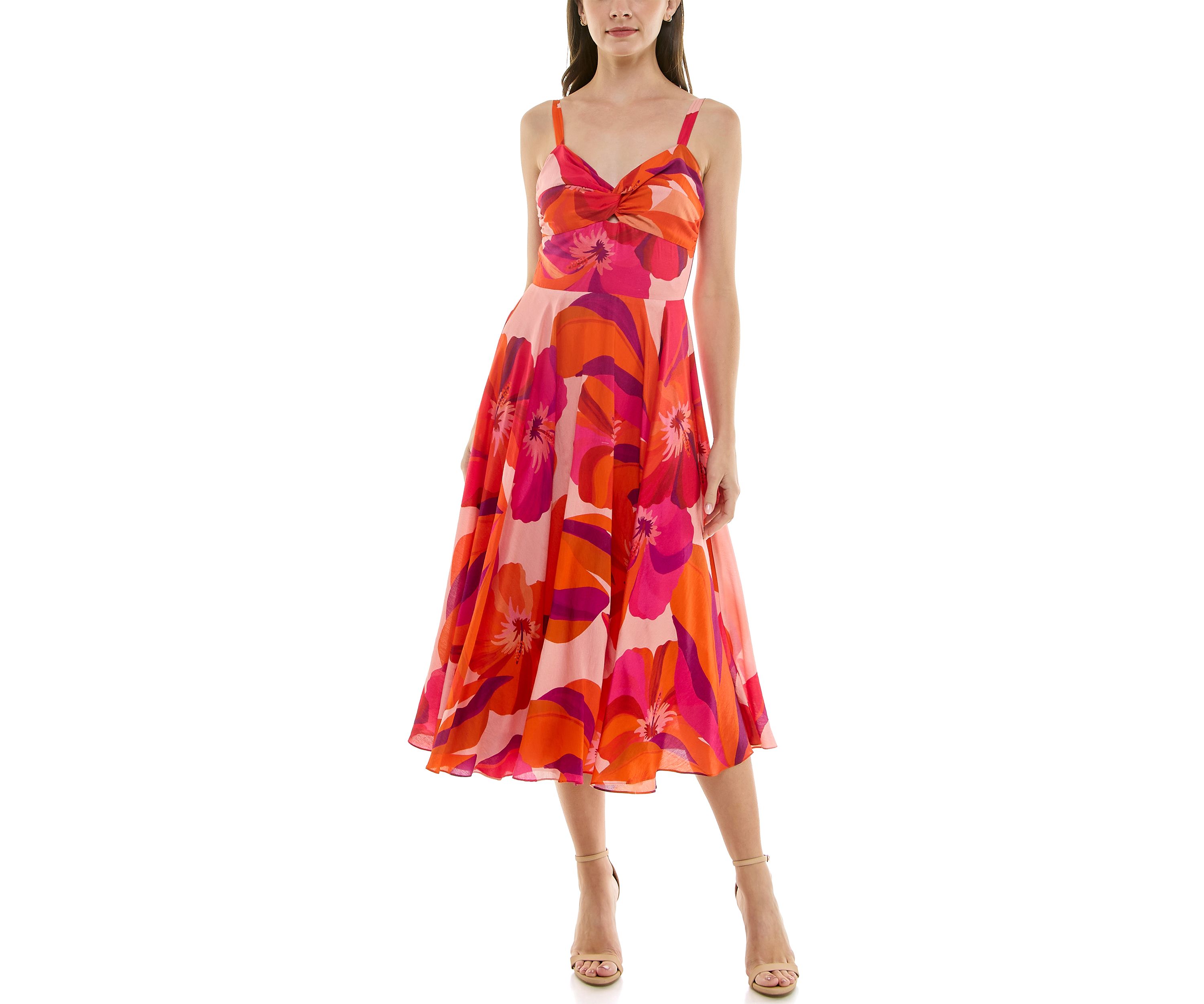 Womens Twist Sweetheart Dress