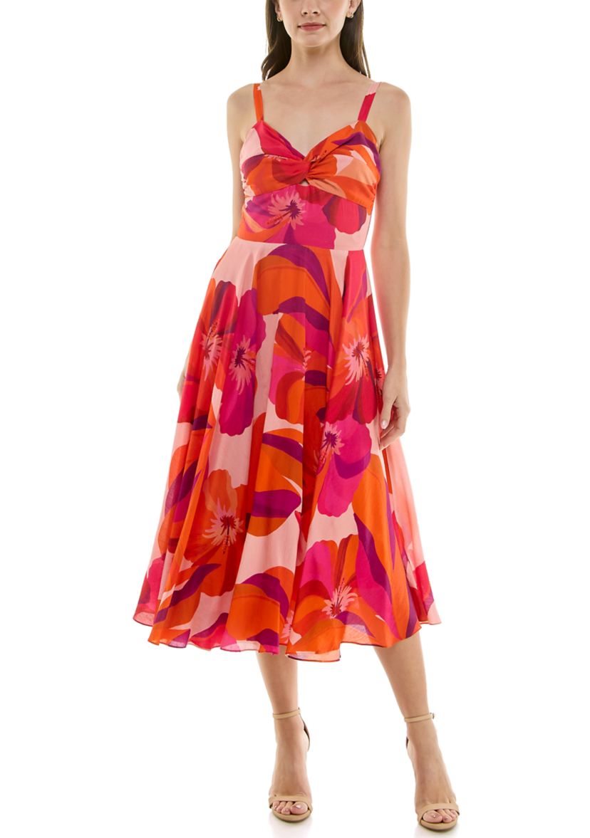 Womens Twist Sweetheart Dress