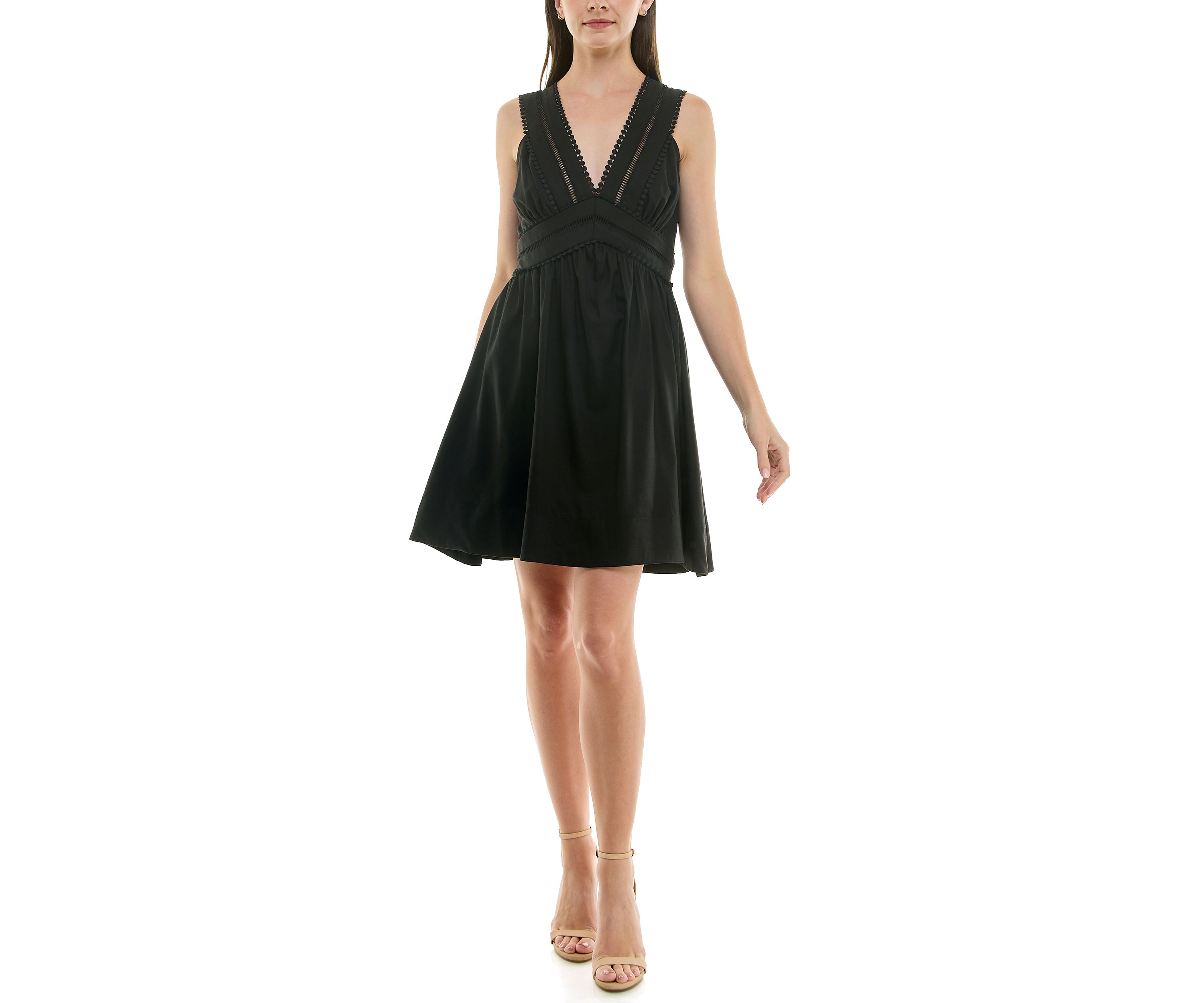 Womens Fit & Flare Mini Dress