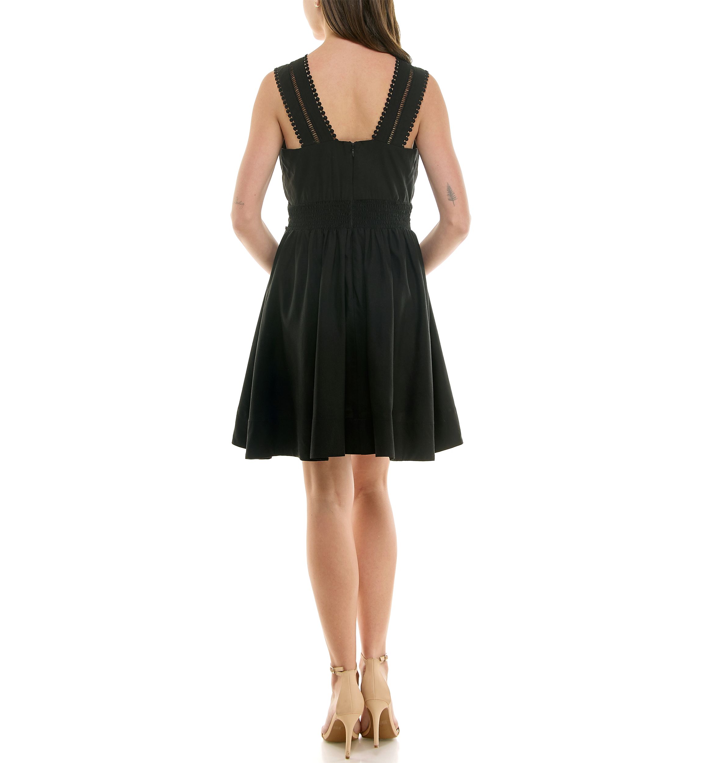 Womens Fit & Flare Mini Dress