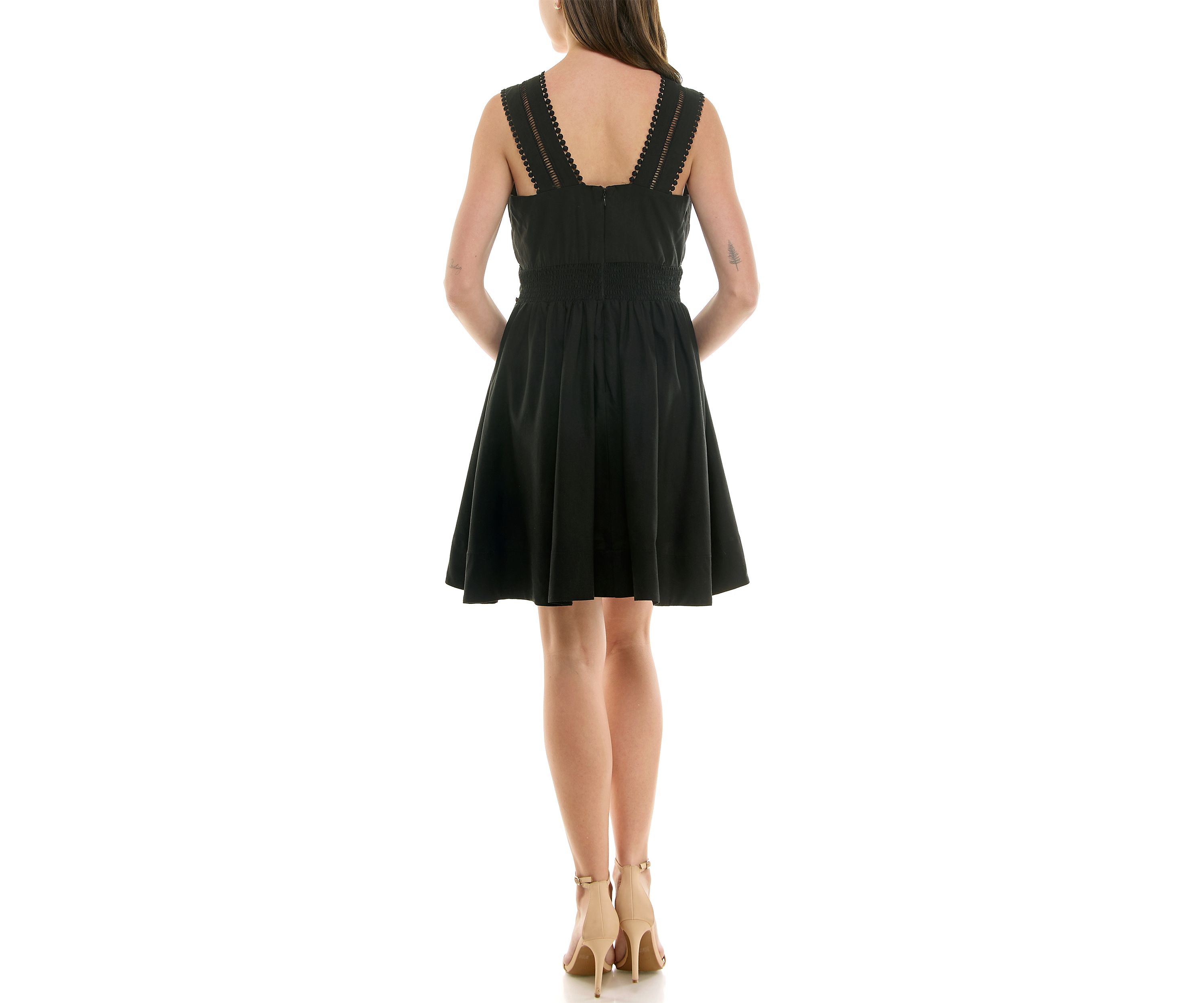 Womens Fit & Flare Mini Dress