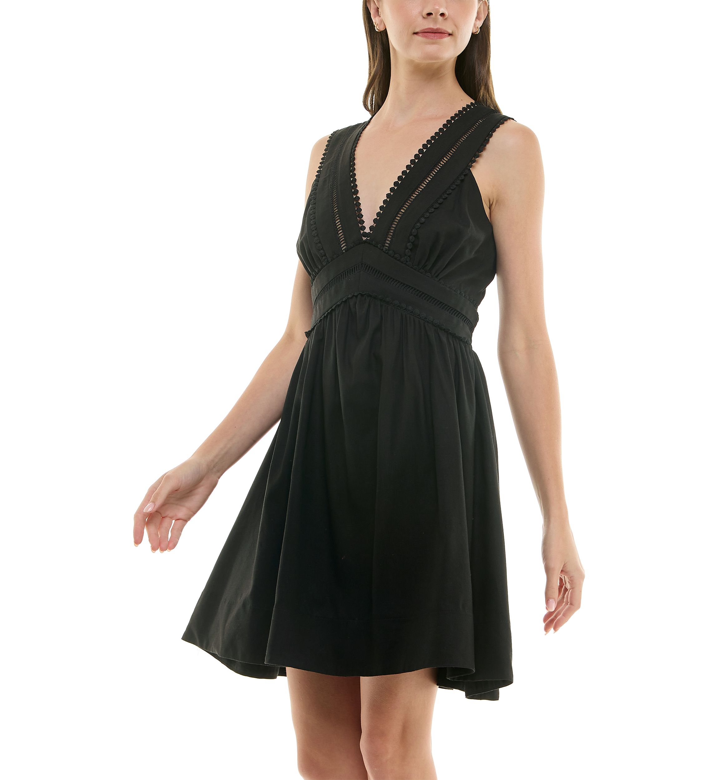 Womens Fit & Flare Mini Dress