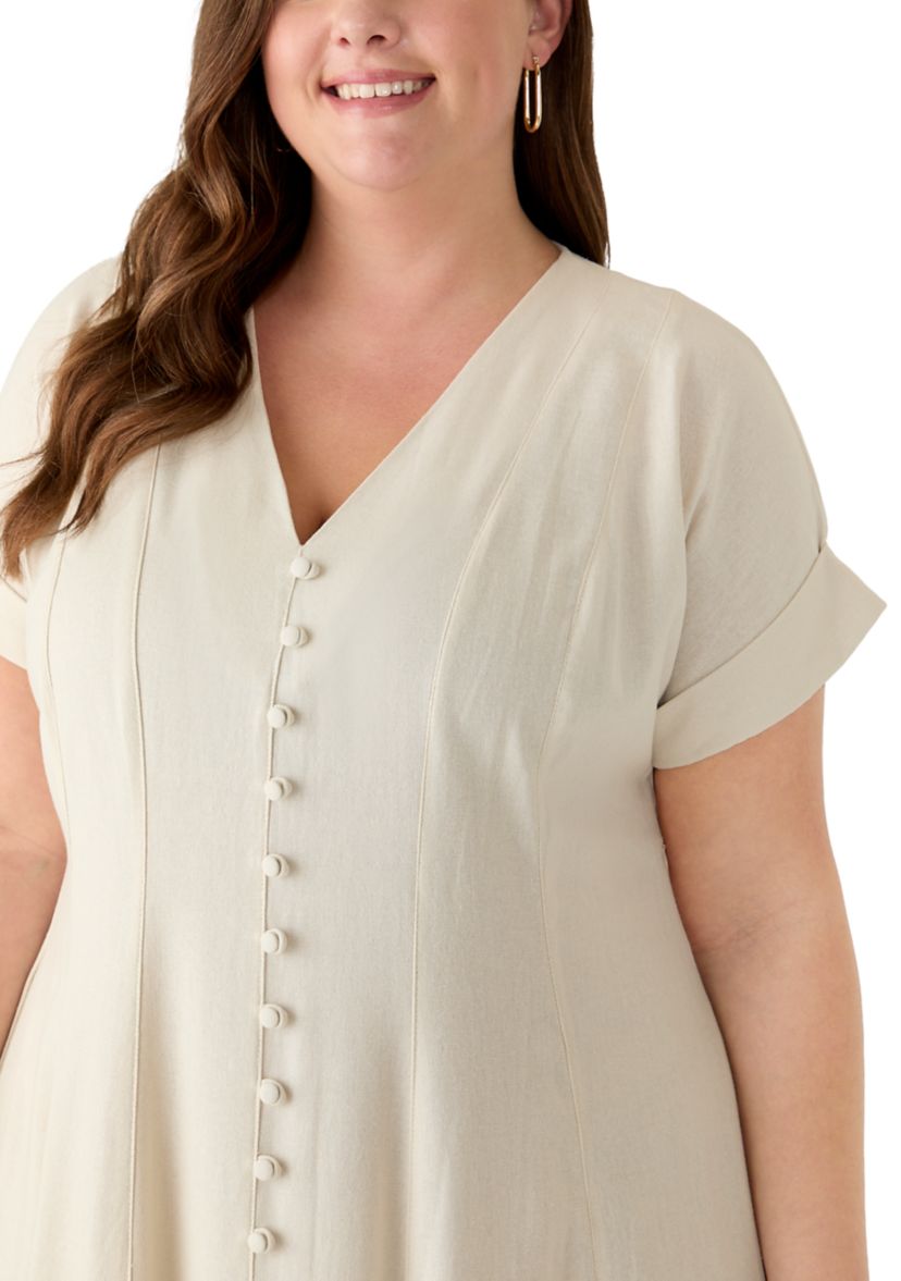 linen dress plus size women Womens Tunic 'Felicia', Plus Size Tunic Dress