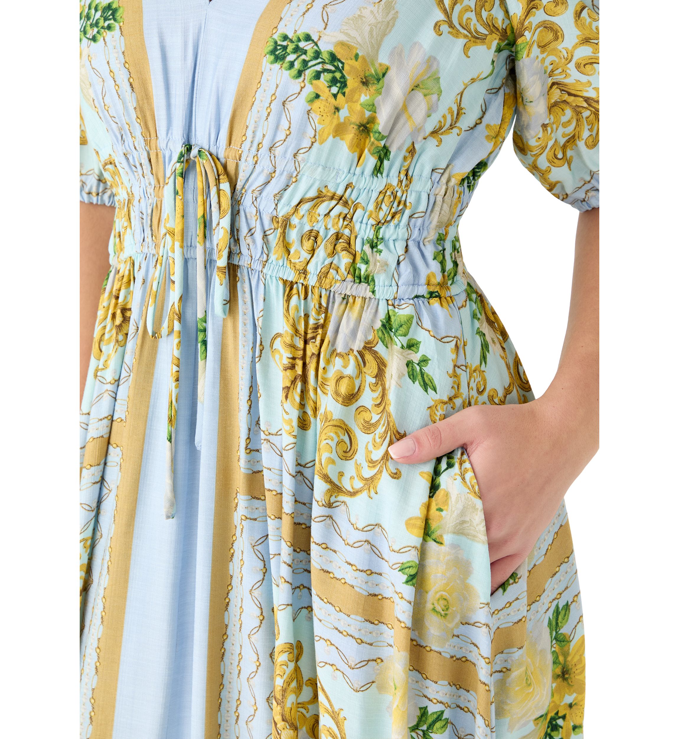 green emerald velvet dress Taylor Dresses Women's Floral Flutter Sleeve Collared Button Down Maxi  Dress with Waist Tie, Northcott Blue, 2 at Amazon Women's Clothing store