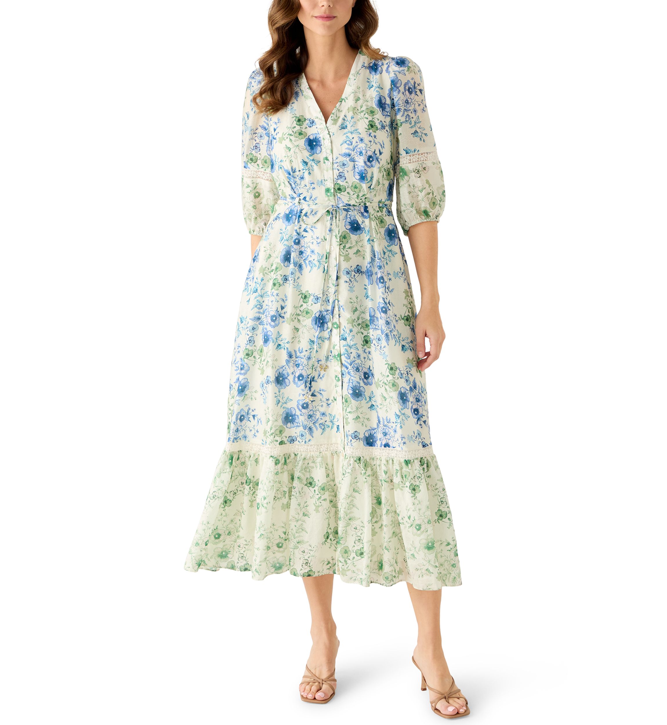 chinese dress ladies Chloe Floral Midi Dress