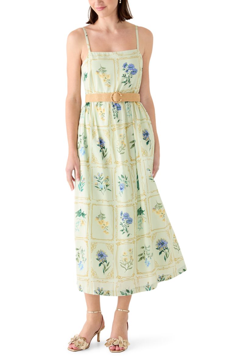 basque waist midi dress white Six Stories Women's Penelope Bow Back Midi Dress - White