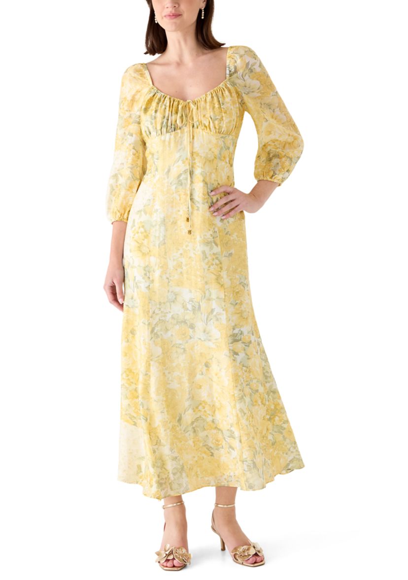 taylor floral-print fit & flare dress Terese Midi Fit & Flare Dress Fit and Flare Long Sleeve main image 1