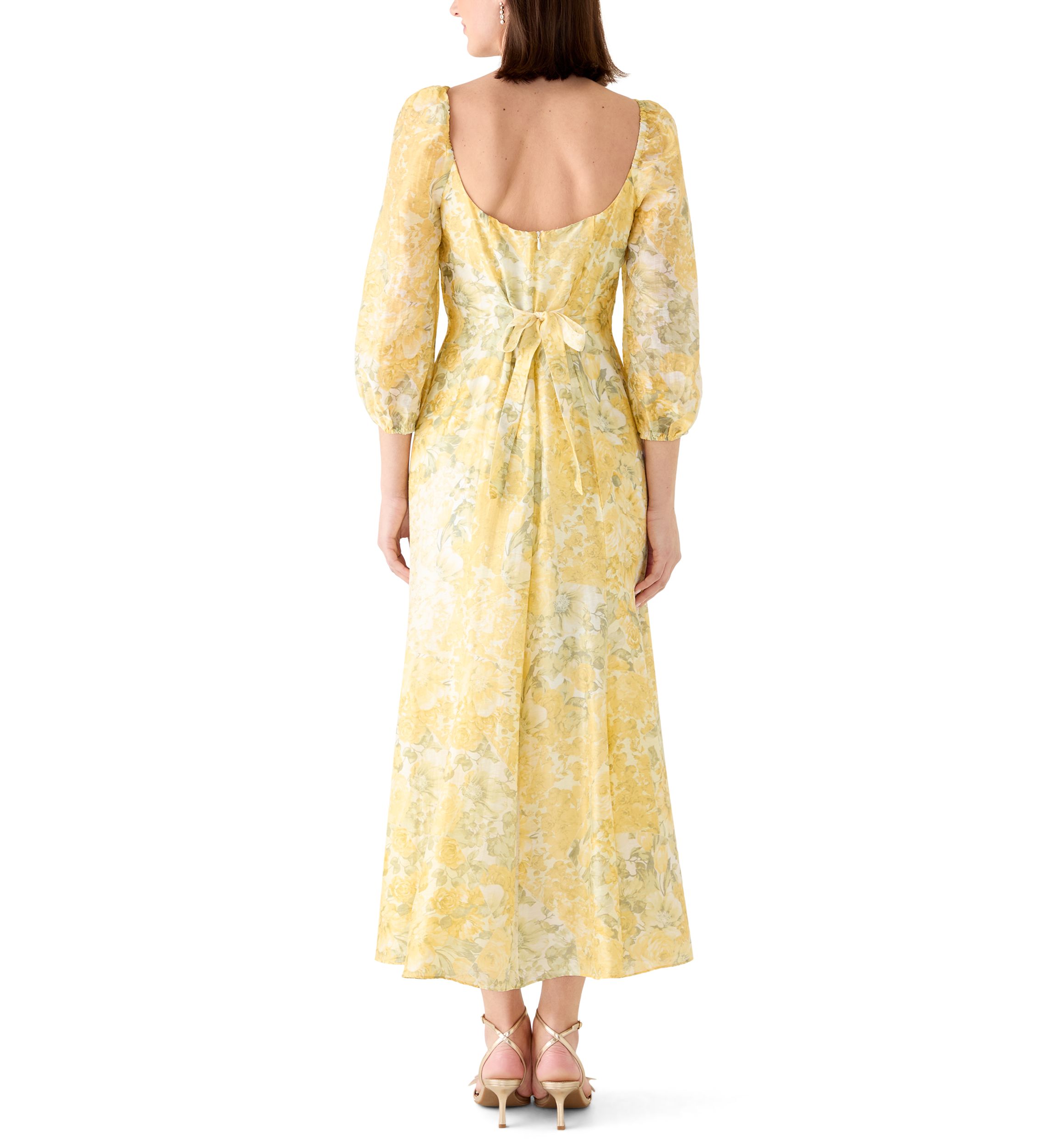 green emerald velvet dress Taylor Dresses Women's Flutter Sleeve V-Neck Faux Wrap Ruffle Maxi Dress,  Spring Green, 2 at Amazon Women's Clothing store main image 0