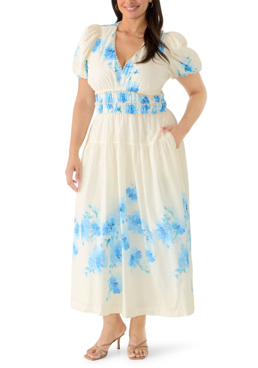 knee length dresses for ladies Plus Size Isabel Tiered Maxi Dress – L I V D