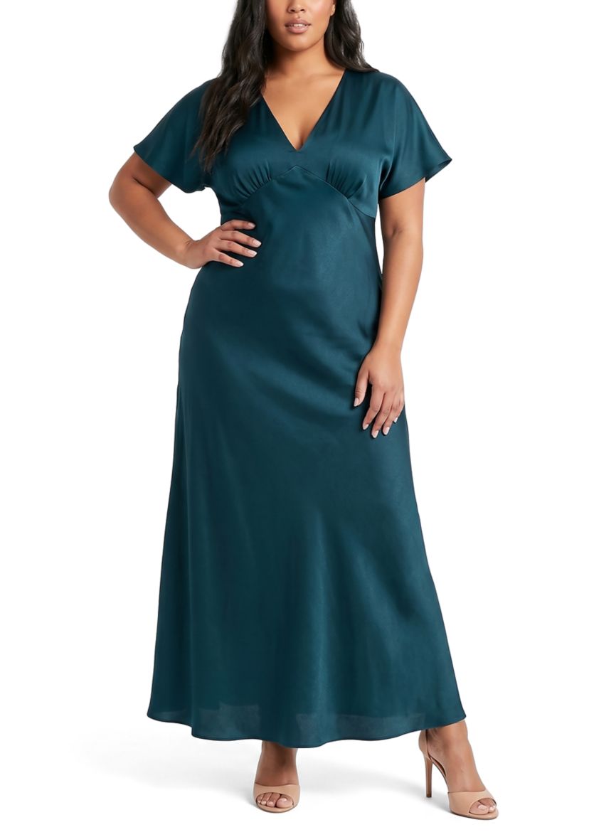 fit and flare dress with sleeves plus size Long sleeve plus size fit-and-flare wedding dress  DARIUS COUTURE