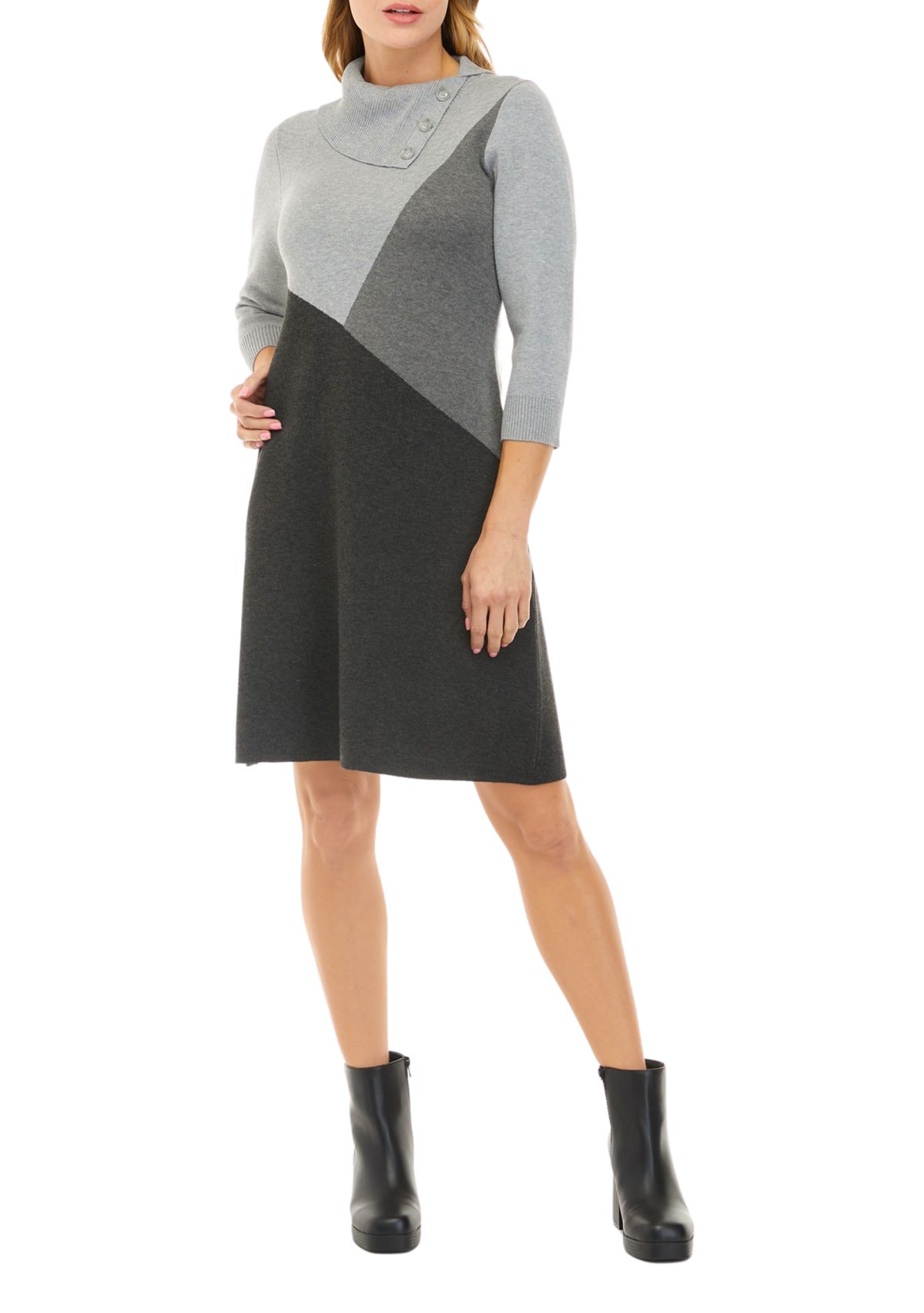 Womens Color Block Dress