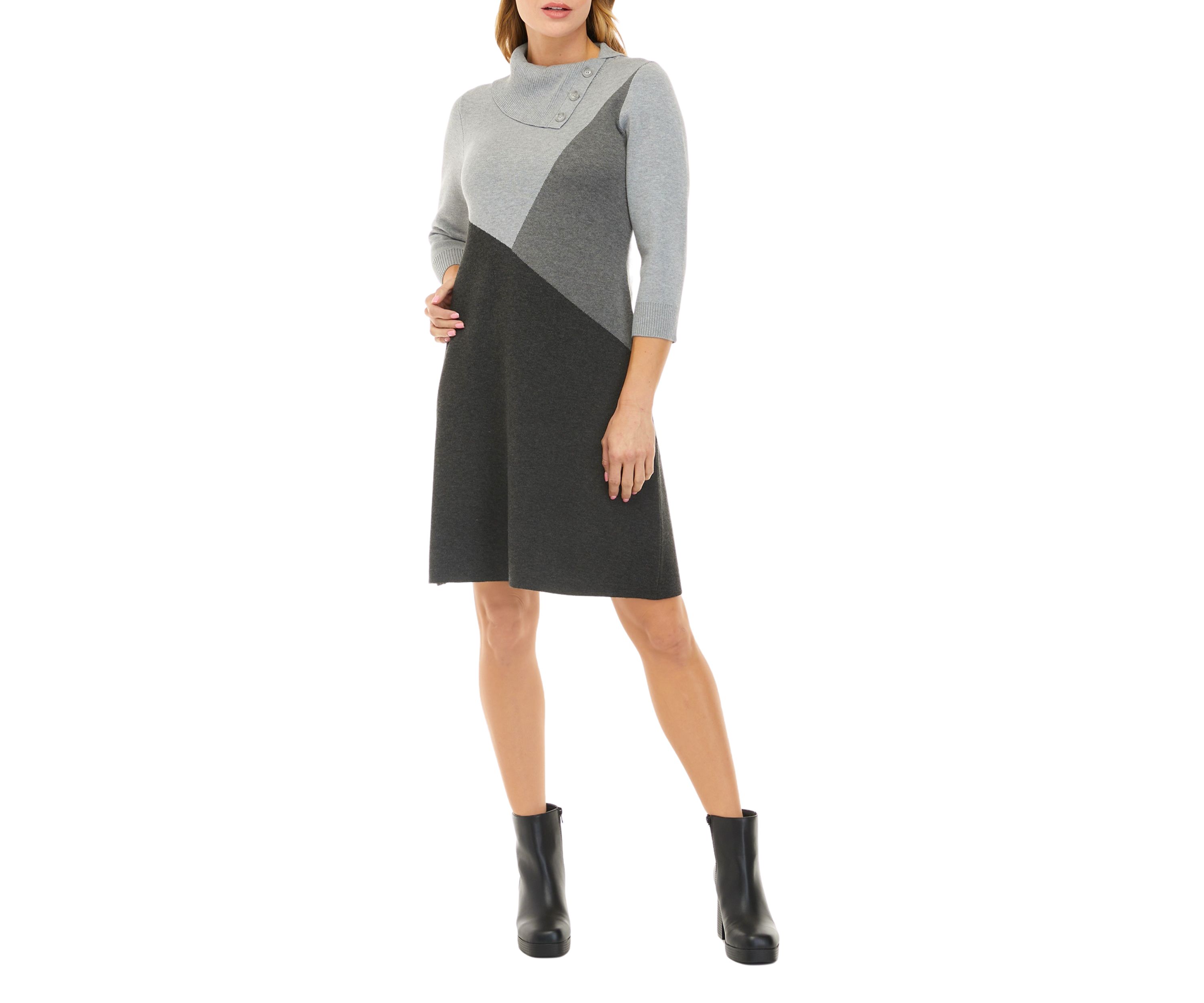Womens Color Block Dress