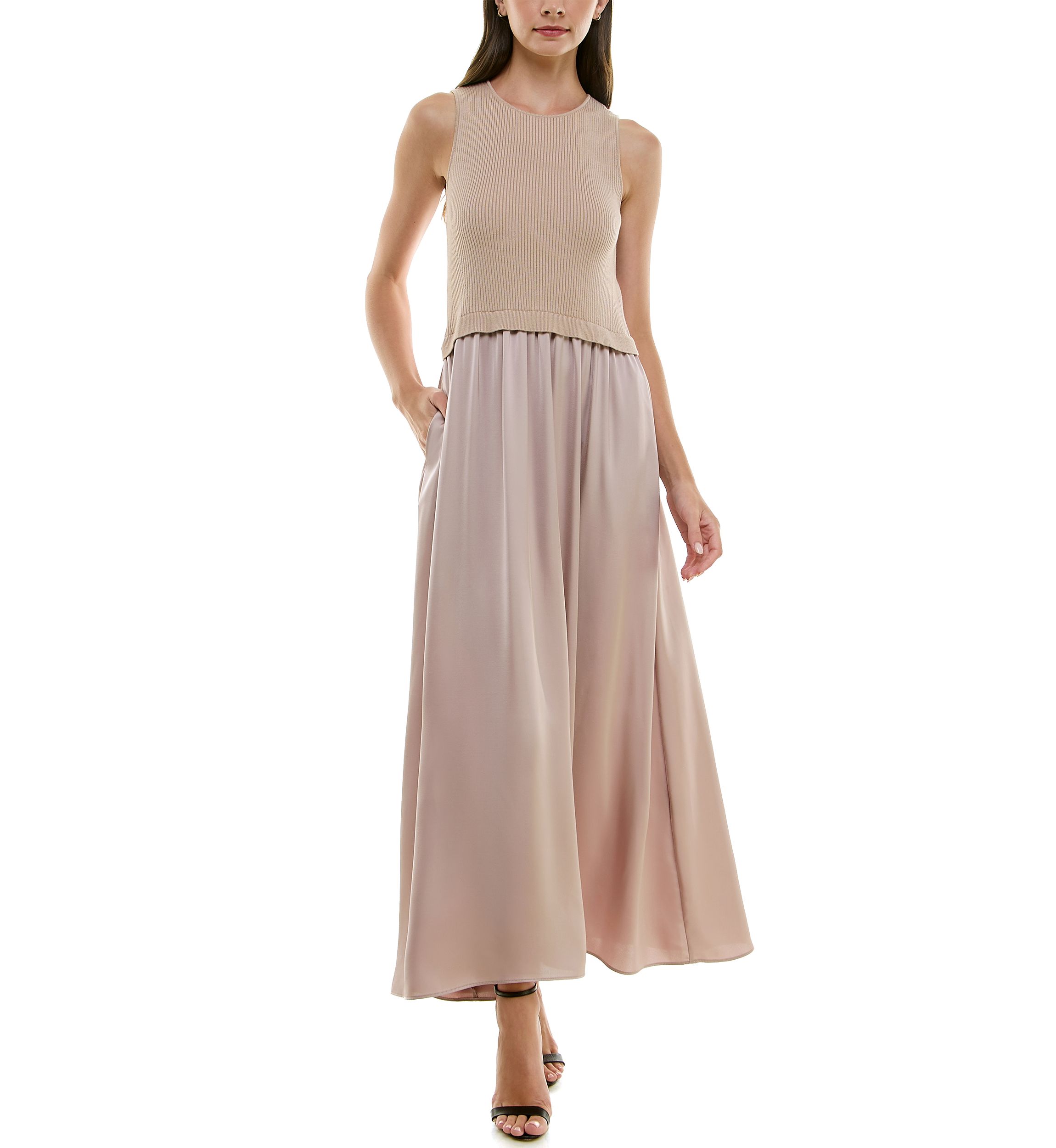 Womens Twofer Sweater Dress