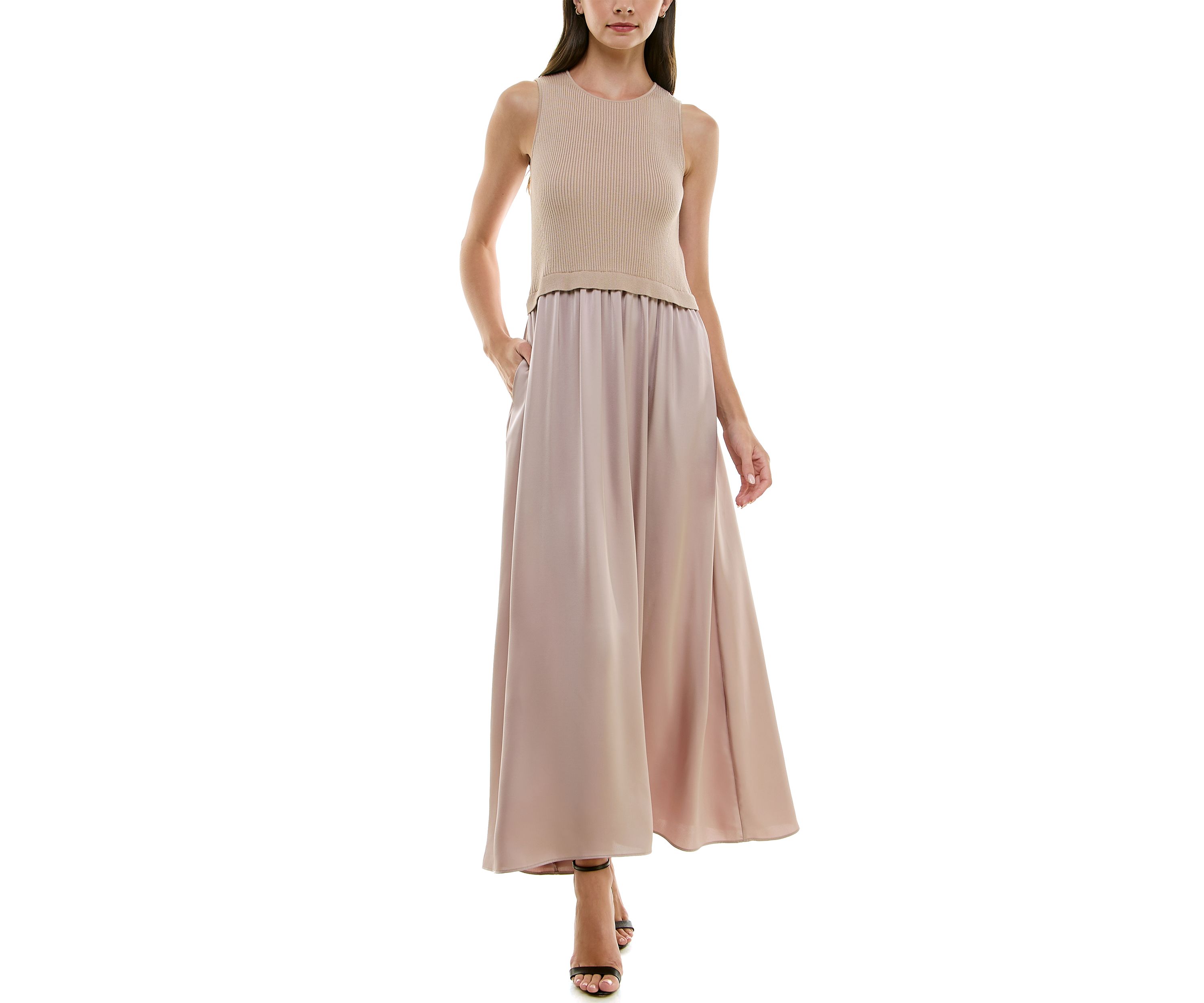 Womens Twofer Sweater Dress