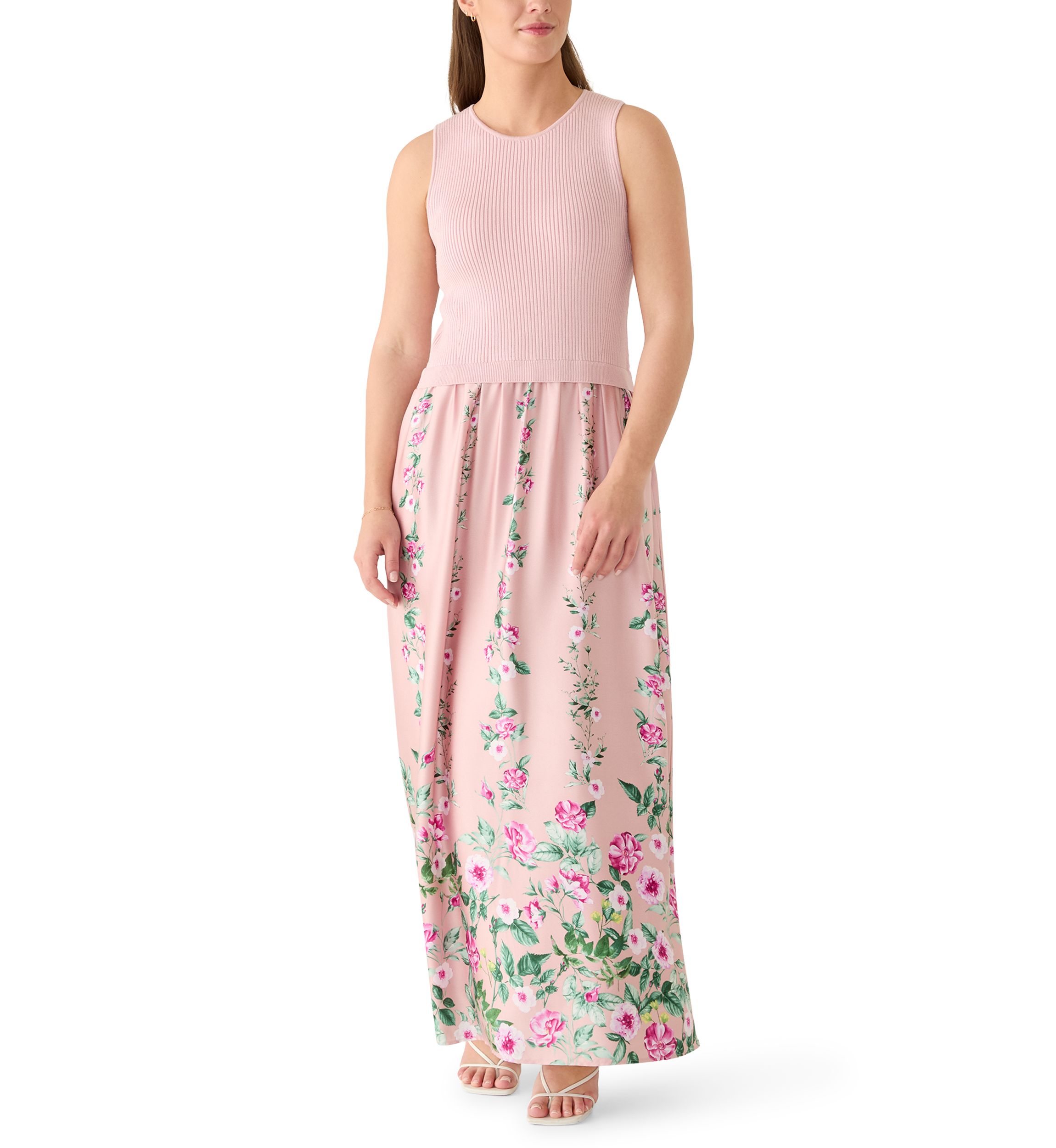 sachin and babi light blue dress Hot Selling Sleeveless Garment Women Flower Pink Casual Holiday Long Linen  Dress - Dress and Maxi Dress price