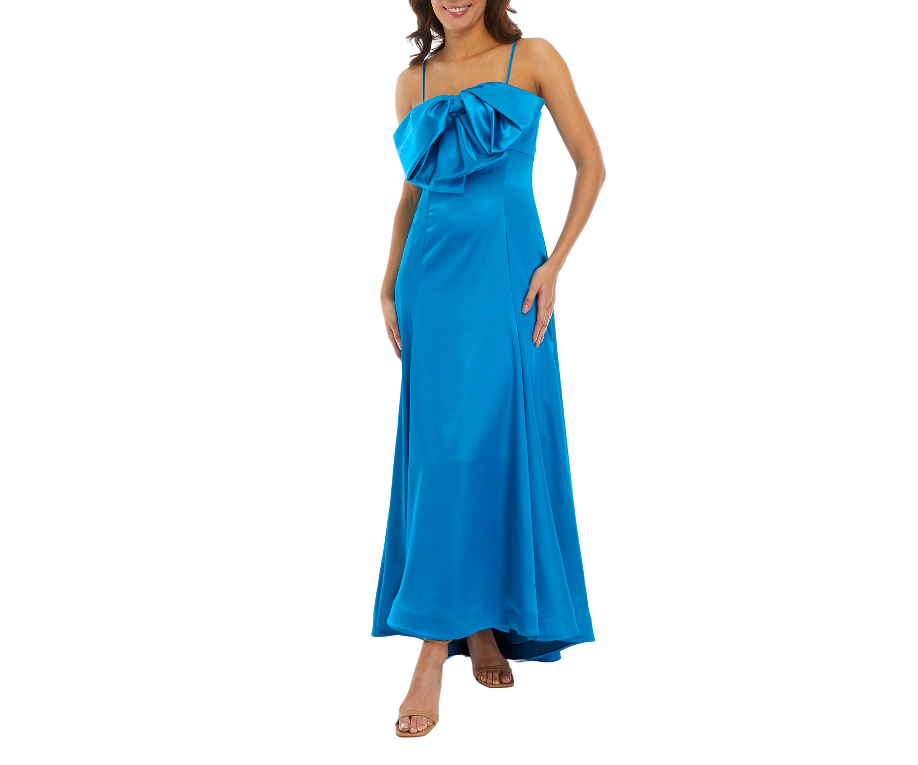 Womens Square Neck Chiffon Dress