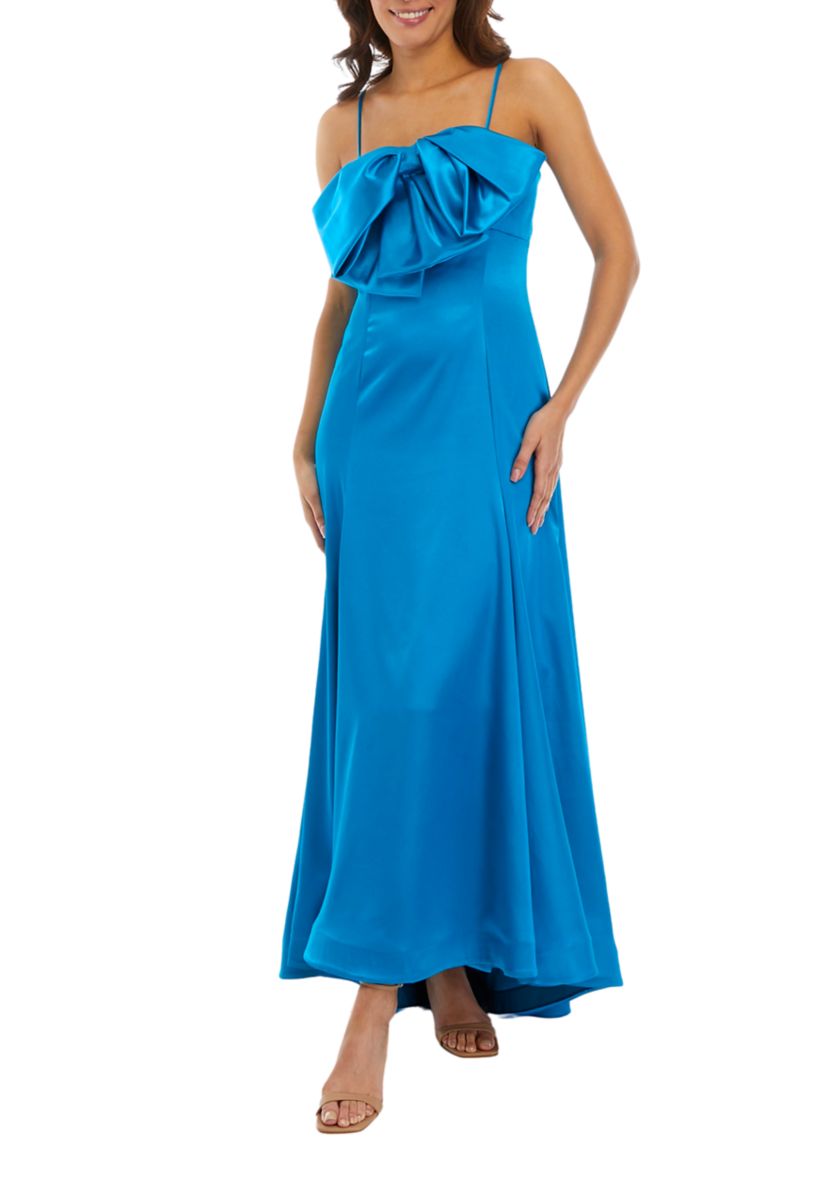 Womens Square Neck Chiffon Dress