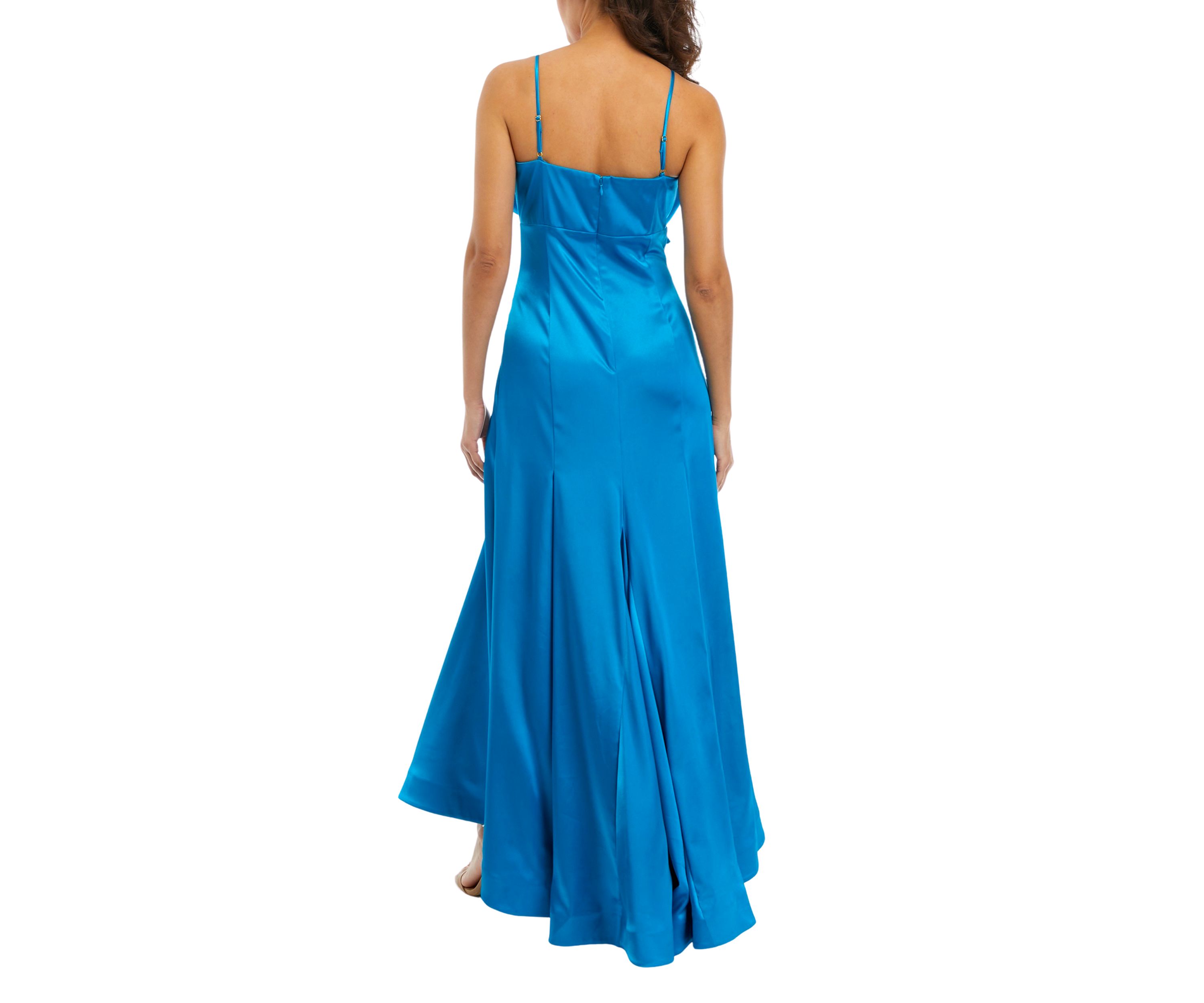 Womens Square Neck Chiffon Dress