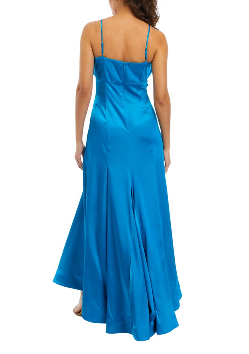 Womens Square Neck Chiffon Dress