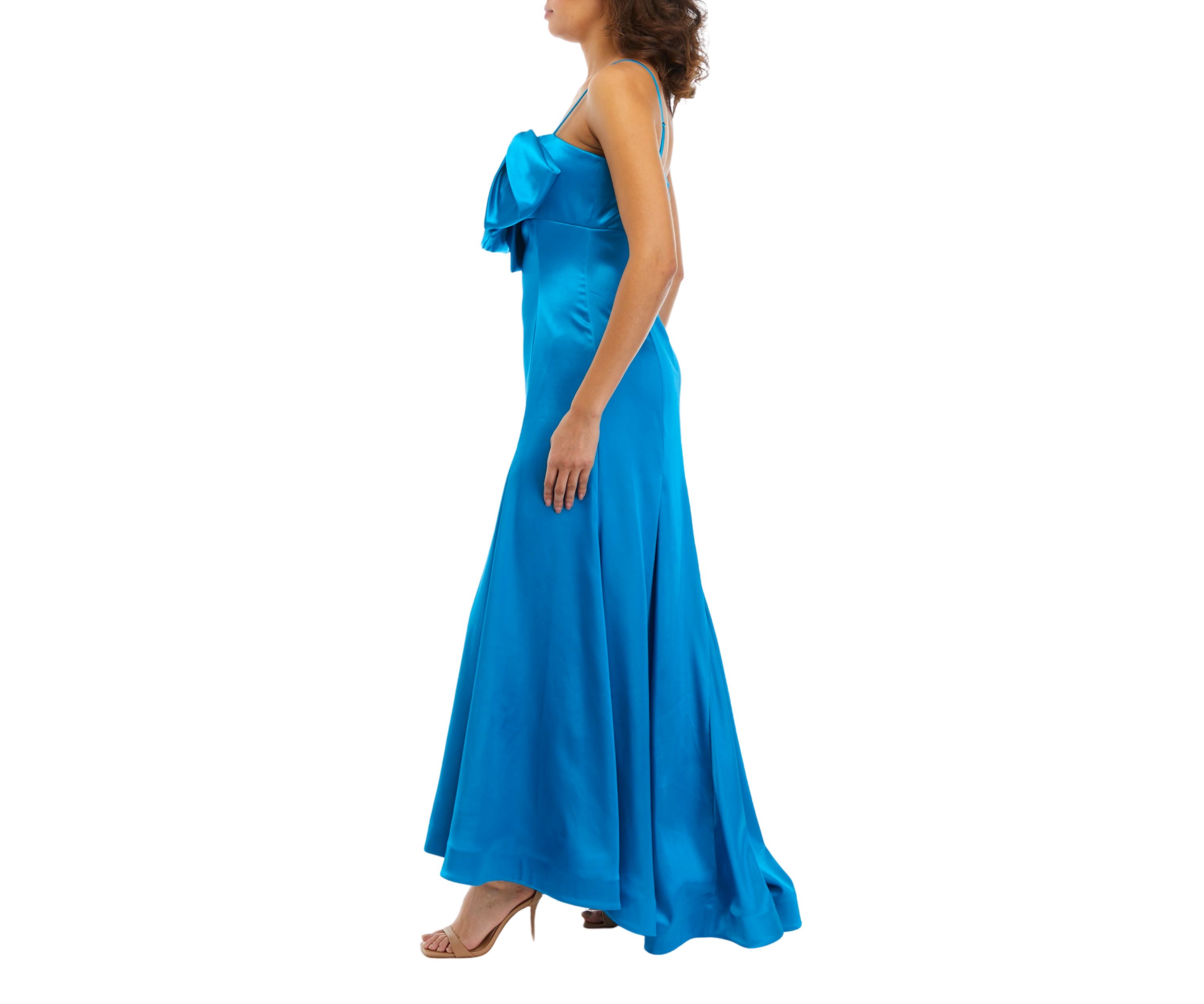 Womens Square Neck Chiffon Dress