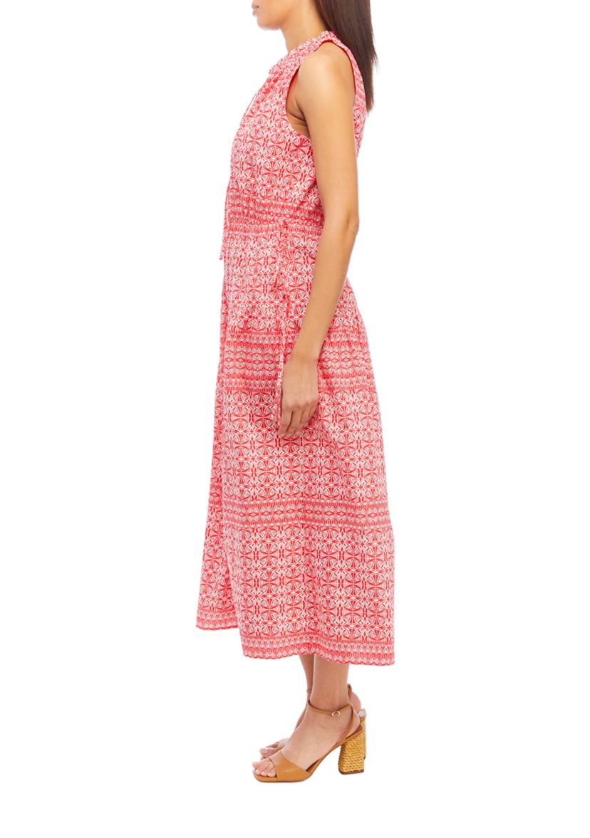 Womens Tier Skirt and Drawstring Halter Dress