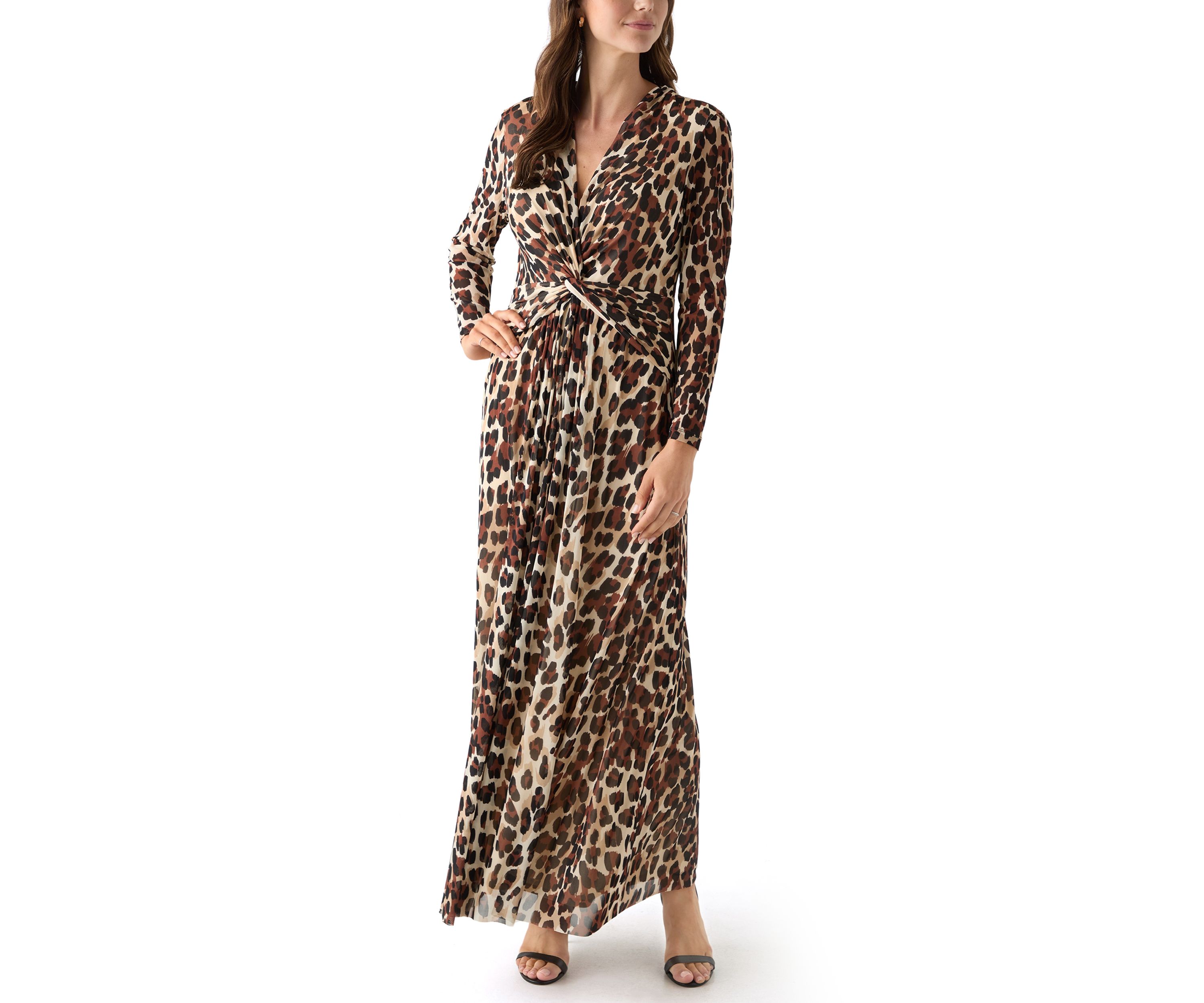 Womens Twist Front Maxi Dress