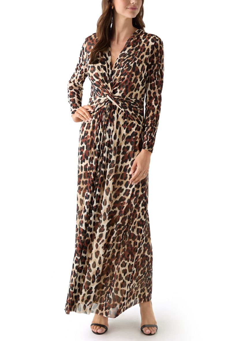 Womens Twist Front Maxi Dress