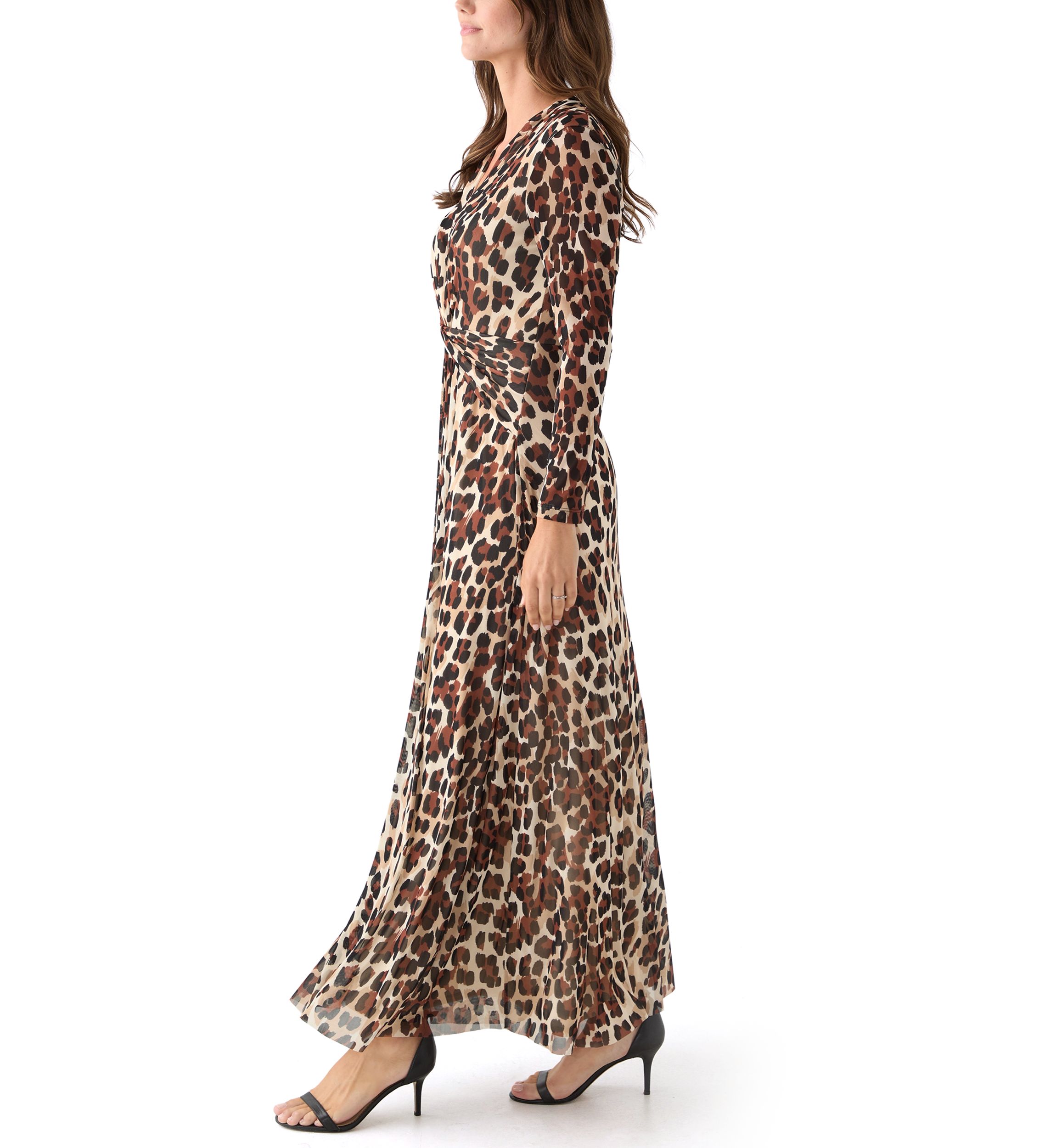 Womens Twist Front Maxi Dress