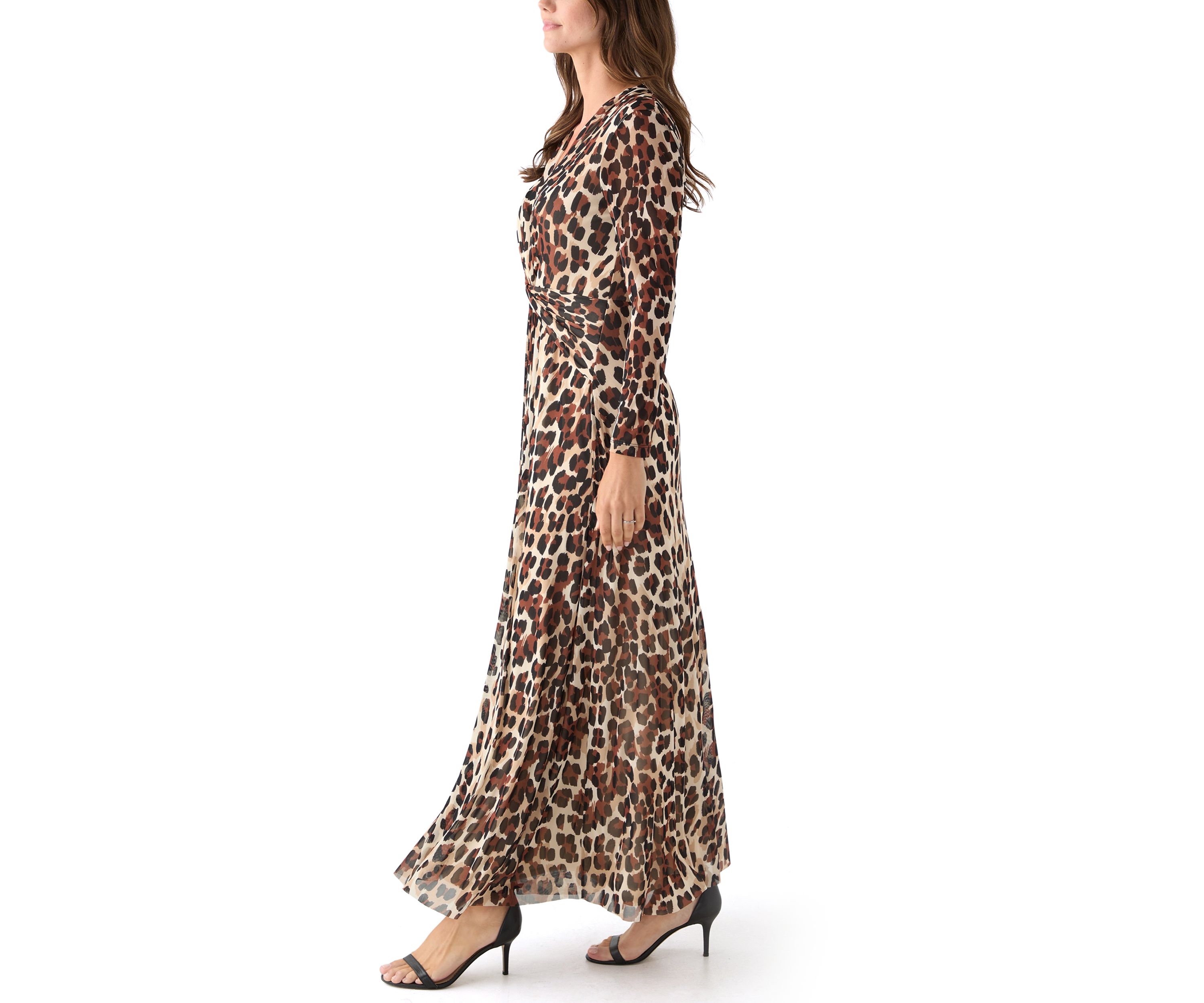 Womens Twist Front Maxi Dress