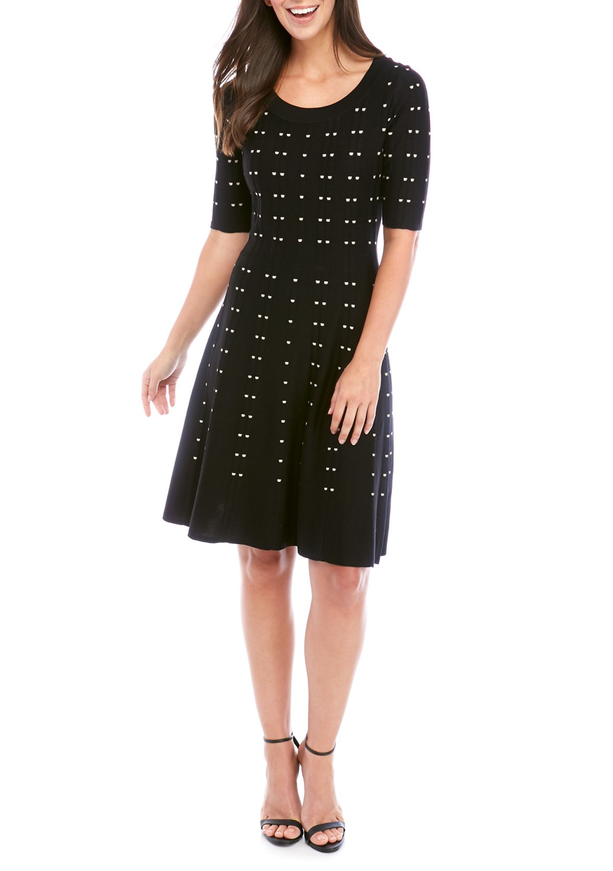 Womens Scoop Neck Sweater Dress