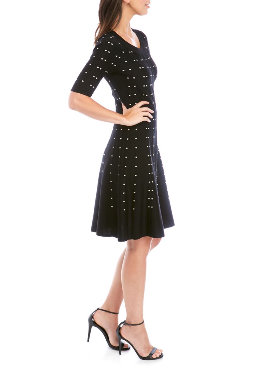 Womens Scoop Neck Sweater Dress