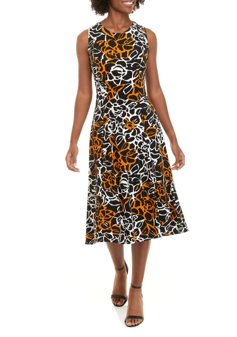 Womens Floral Printed Jacket Dress