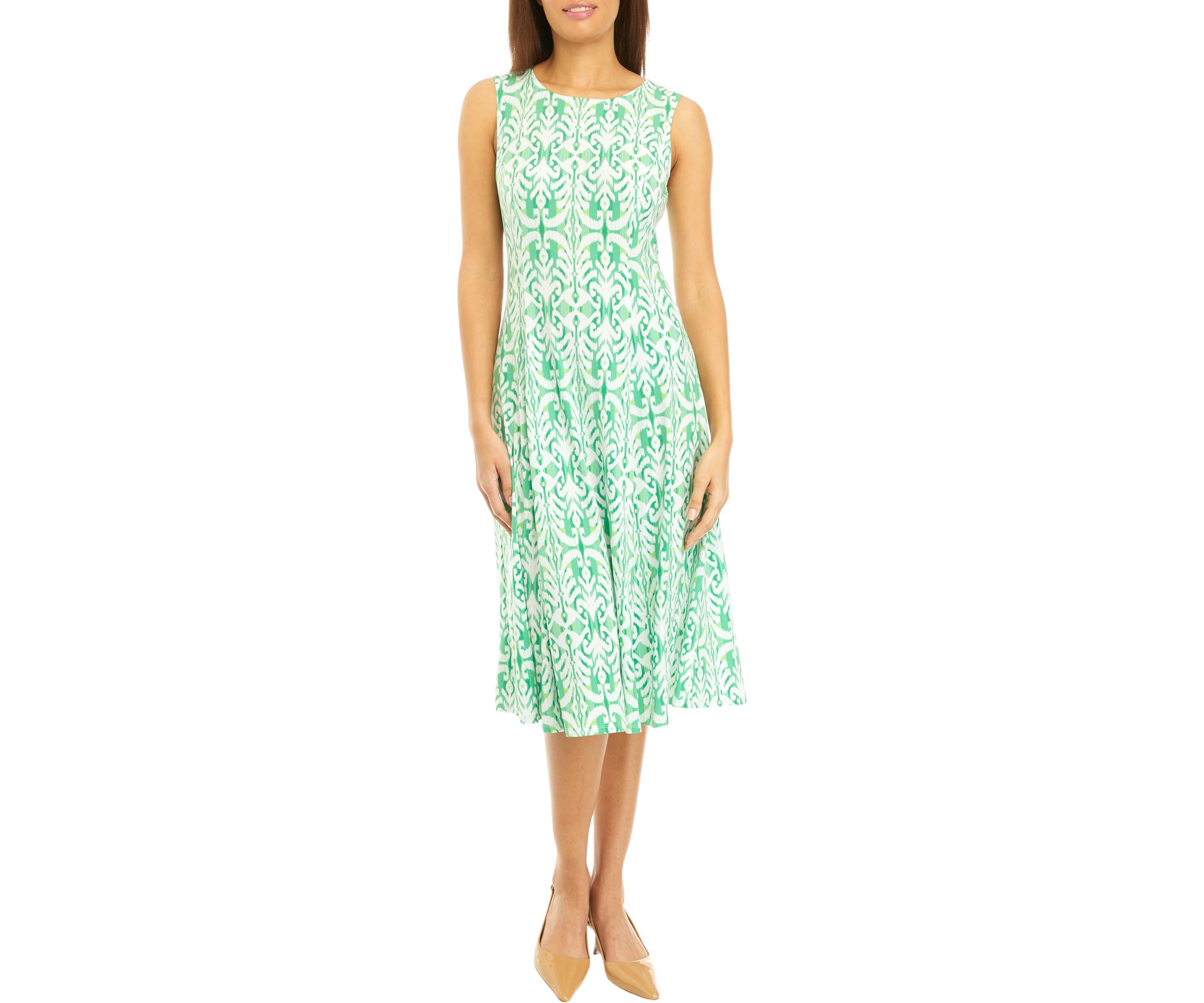 Womens Ikat Printed Jacket Dress