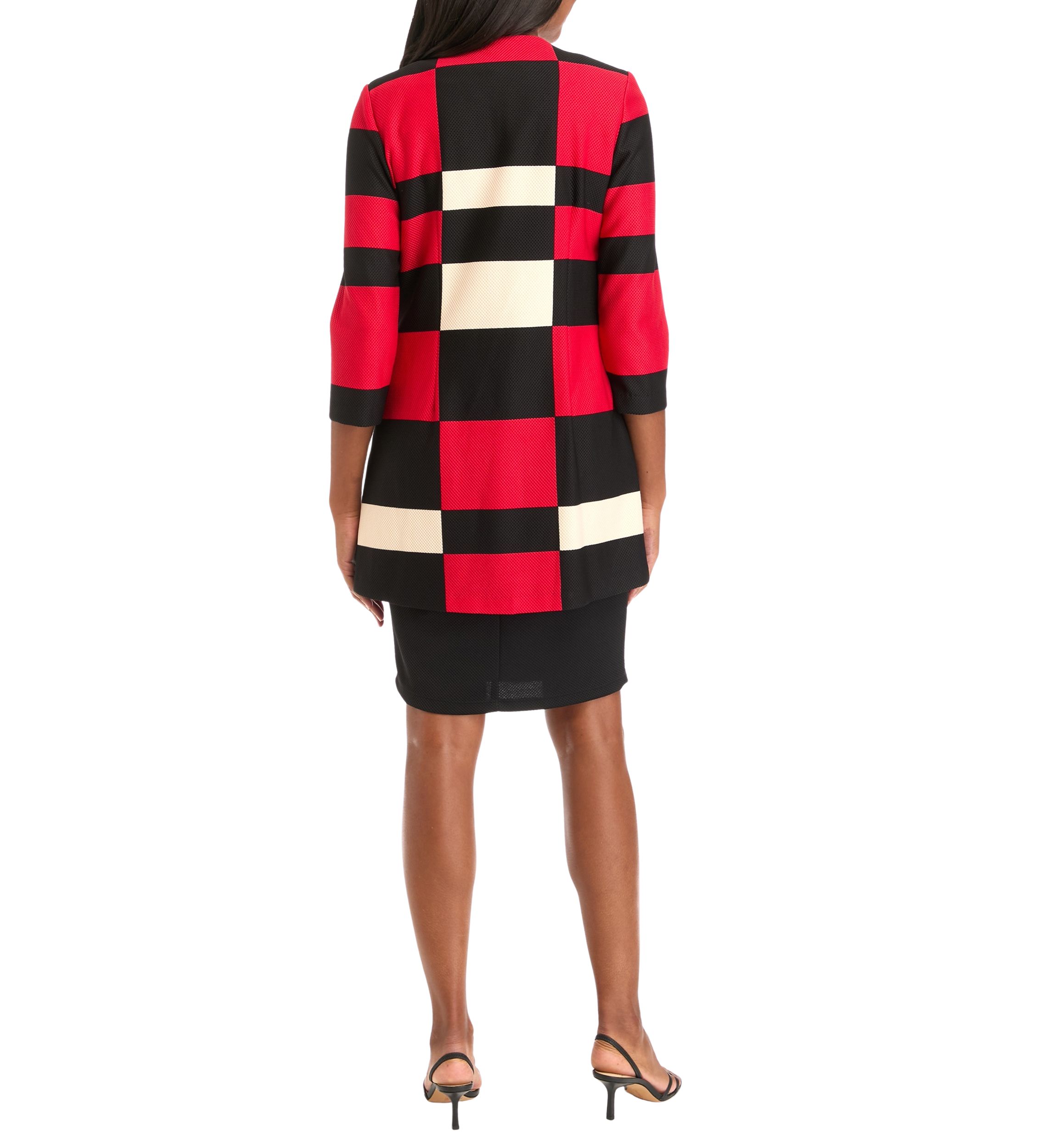 Womens Long Sleeve Printed Jacket Dress