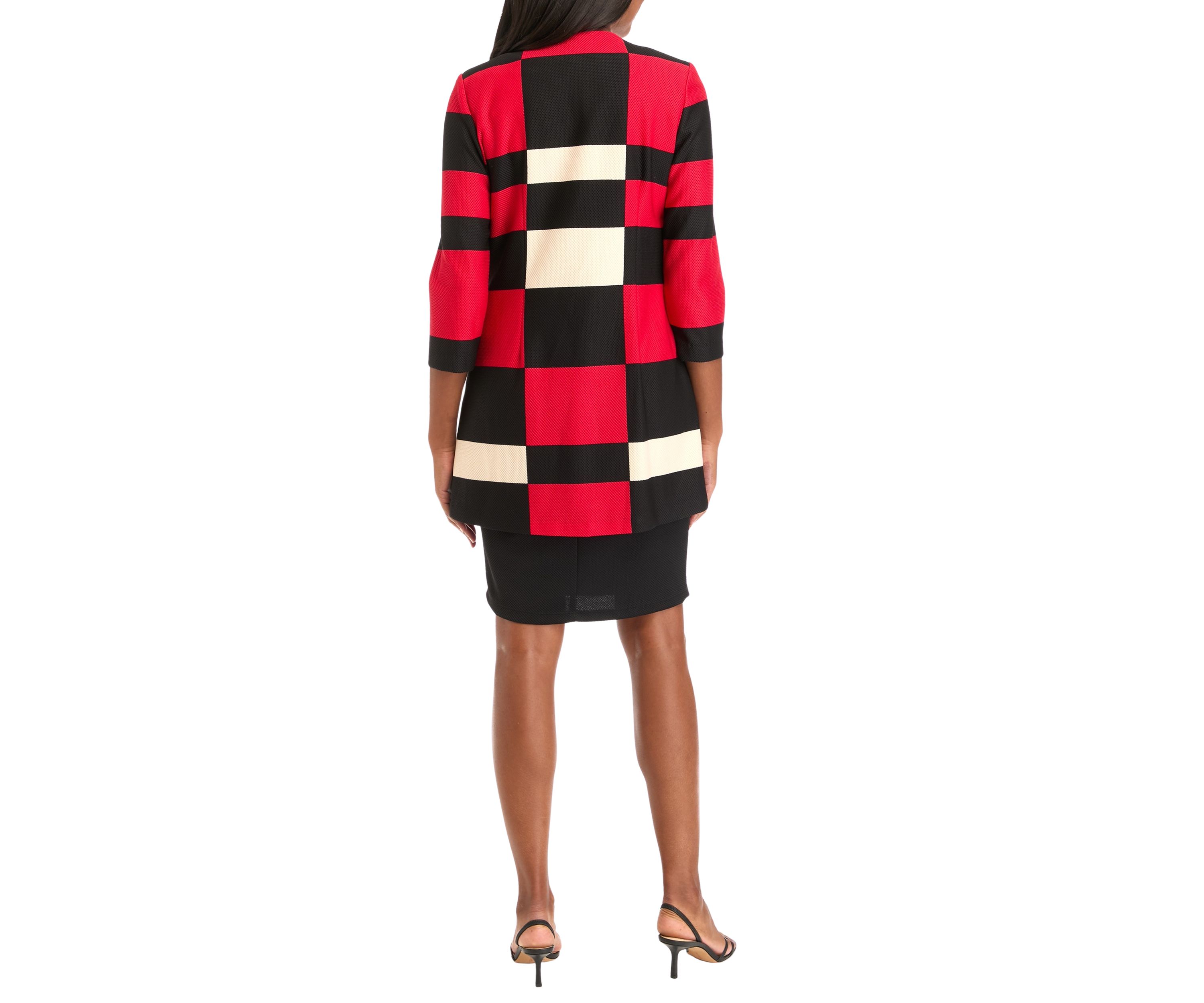 Womens Long Sleeve Printed Jacket Dress