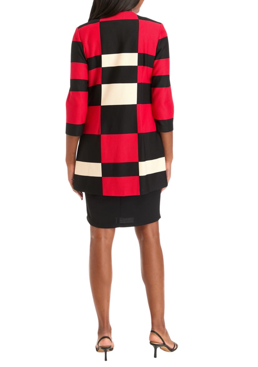 Womens Long Sleeve Printed Jacket Dress