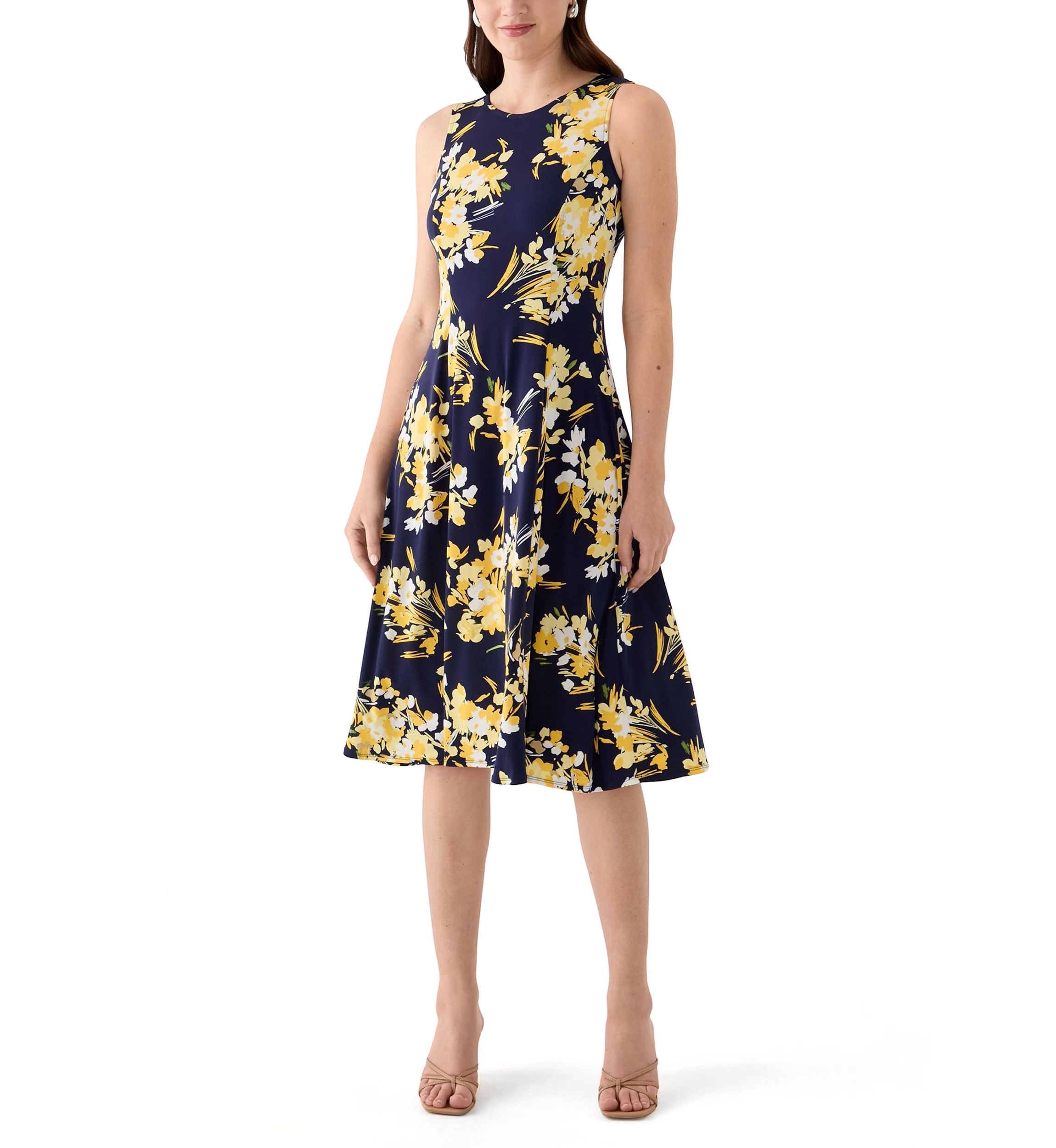 Womens Floral Dress and Jacket  Set