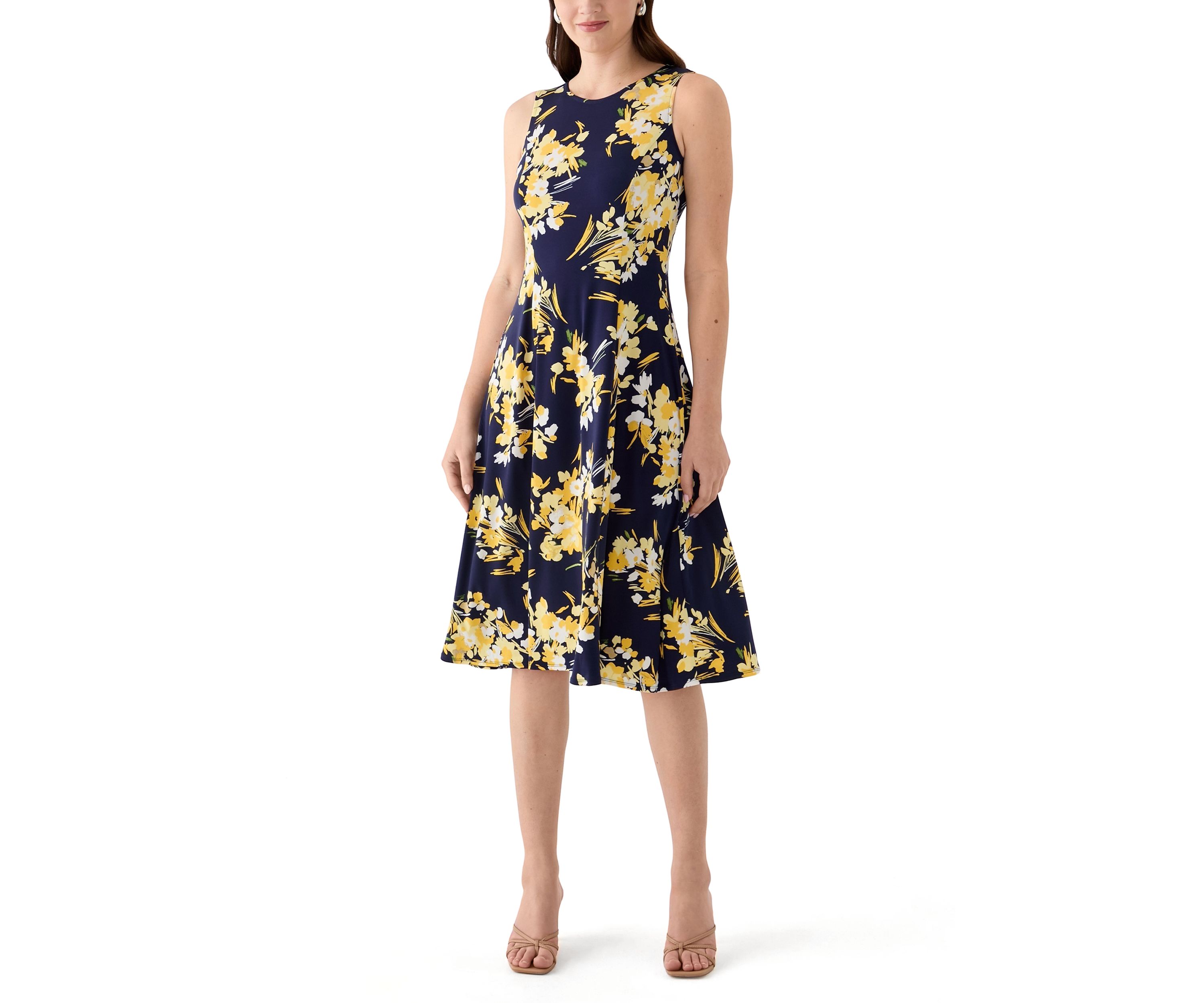 Womens Floral Dress and Jacket  Set