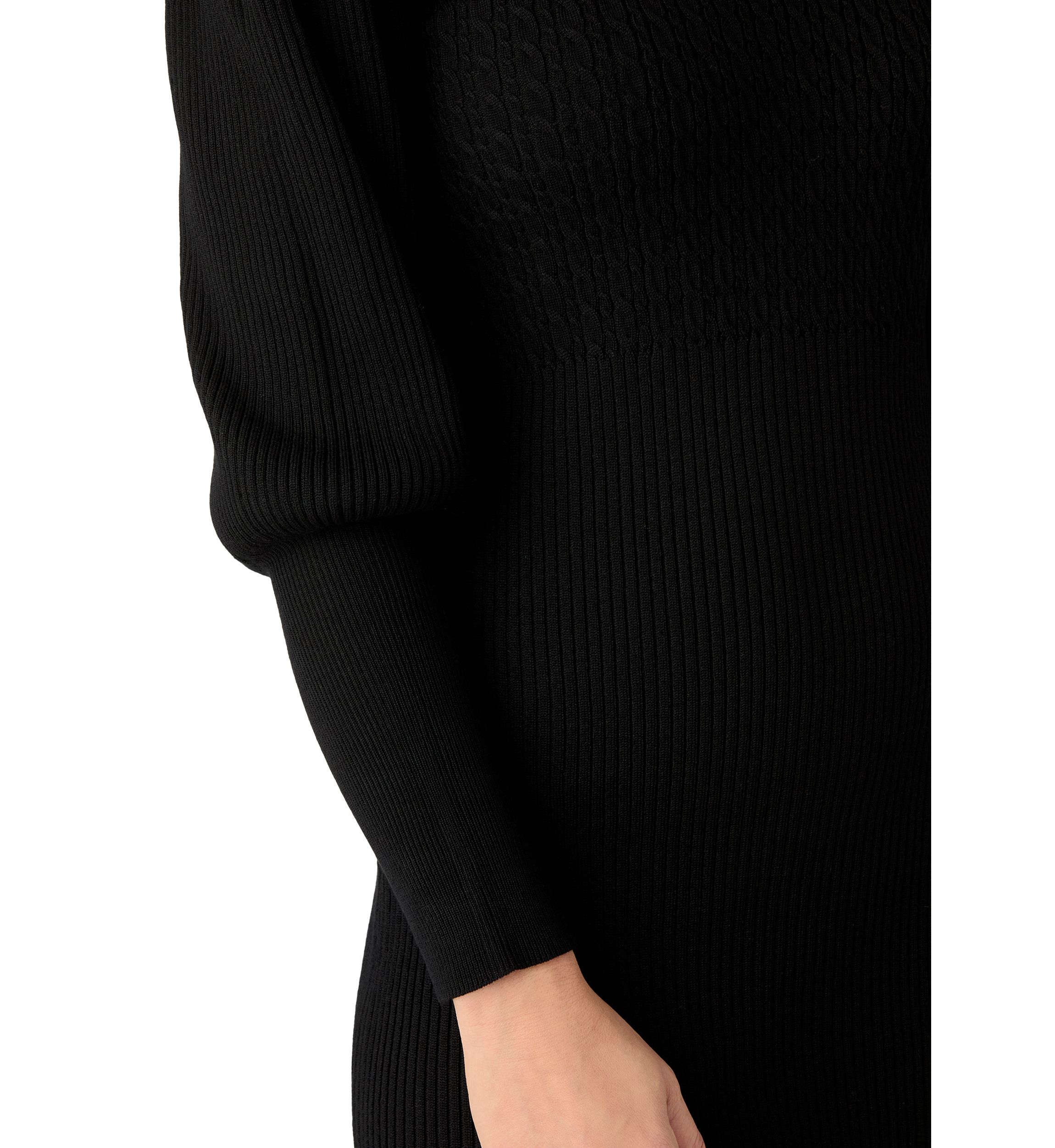 Womens Long Sleeve Mock Neck Slim Sweater Dress