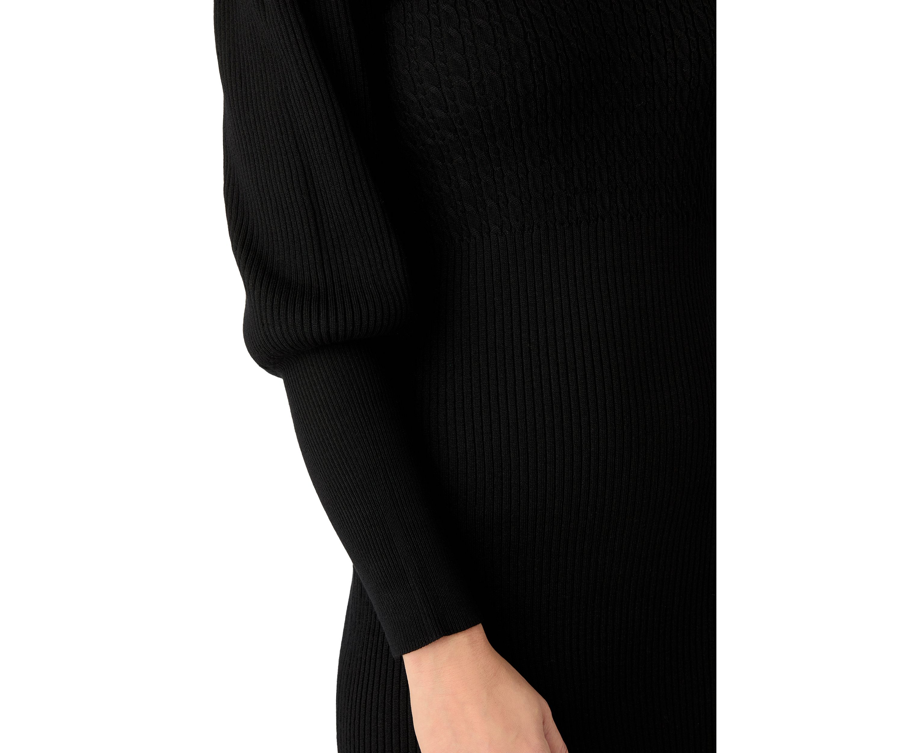 Womens Long Sleeve Mock Neck Slim Sweater Dress