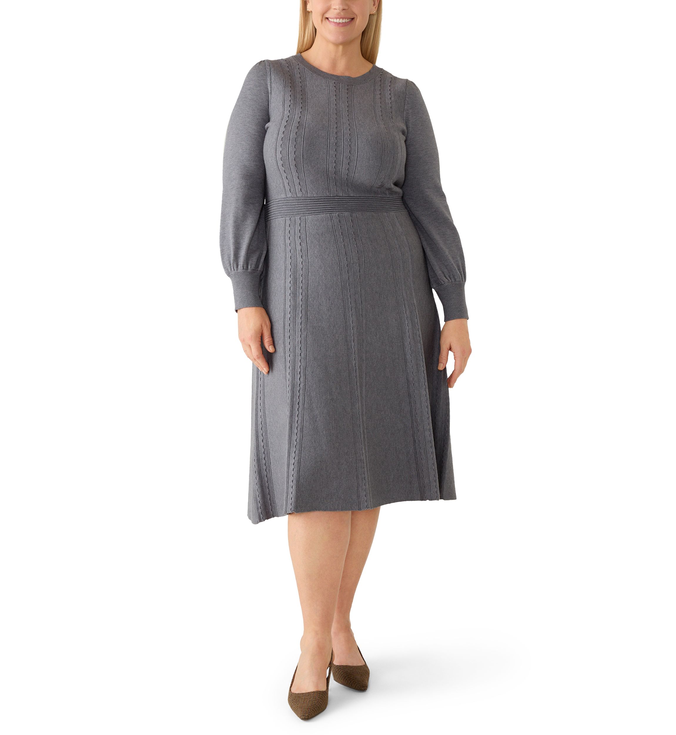 Women's Grey Plus Size Dresses